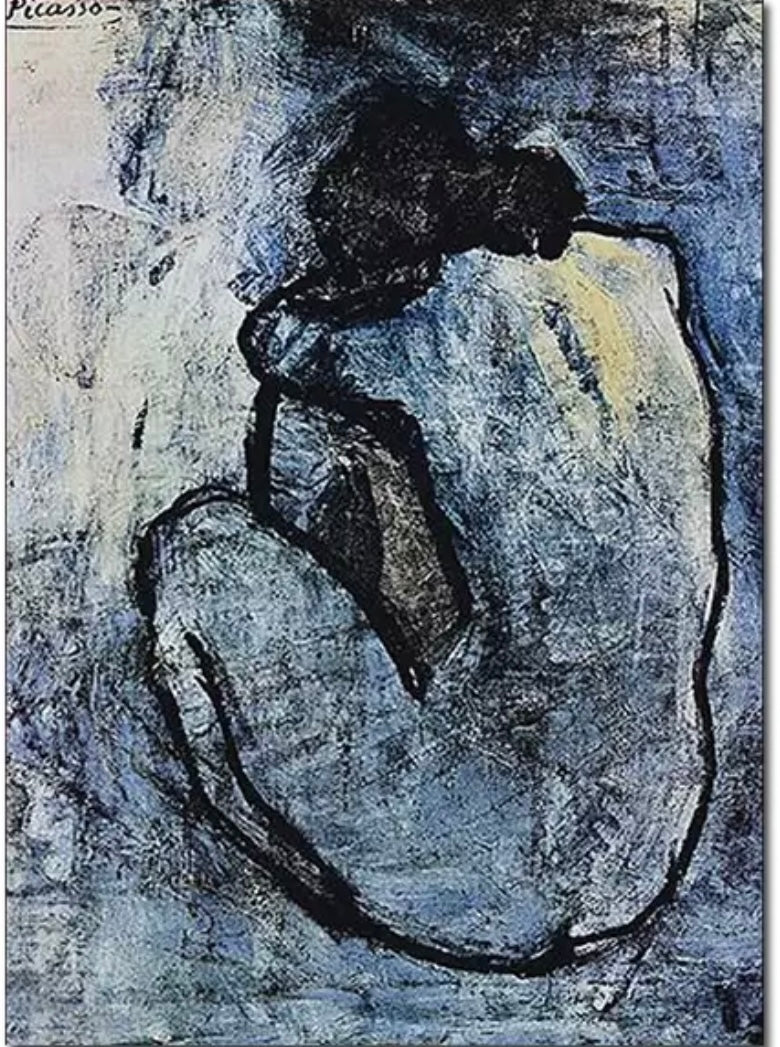(HIRED) Framed Abstract Picasso Woman Sketch