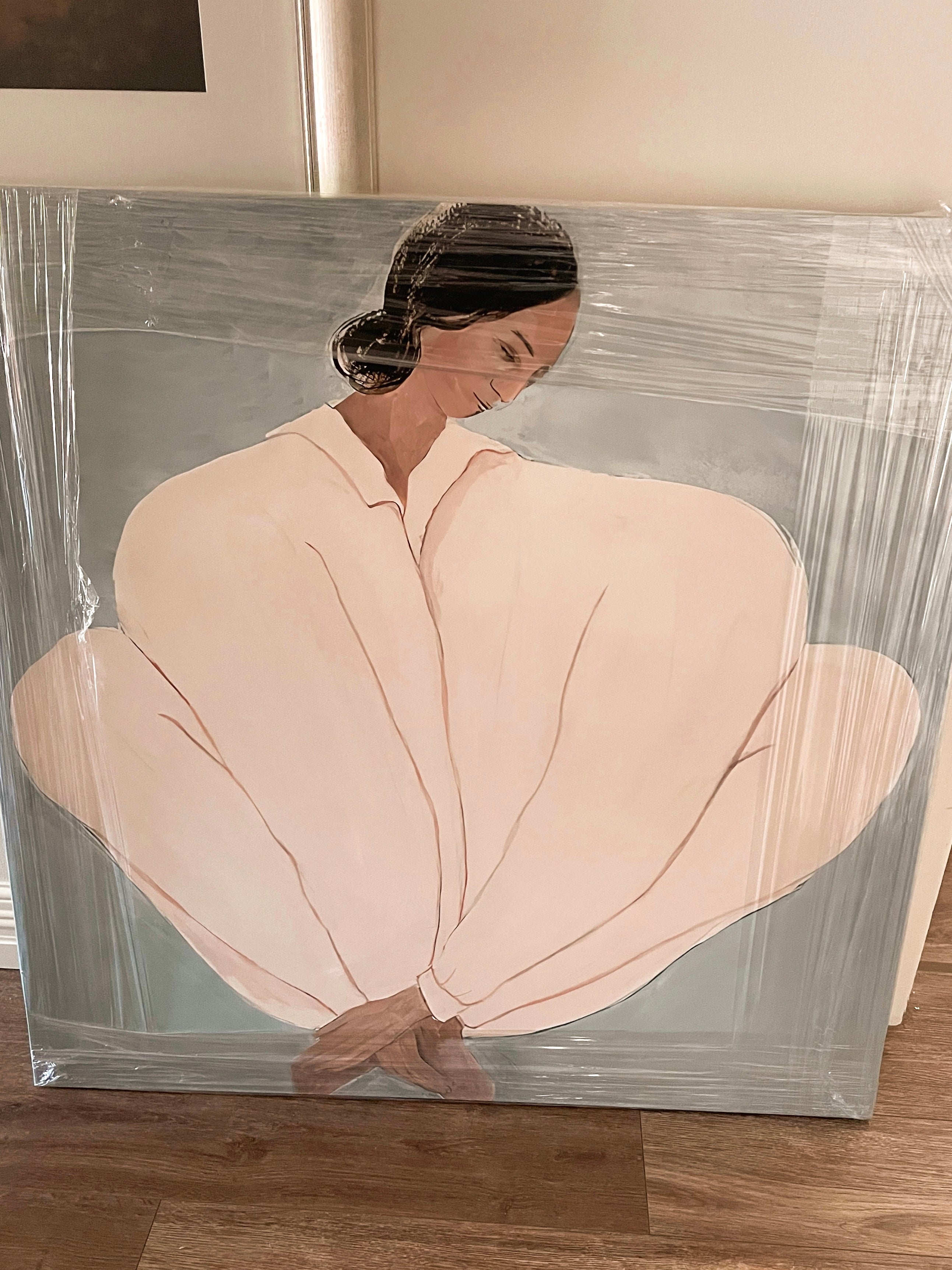 (HIRED) Abstract Vintage Woman in Beige