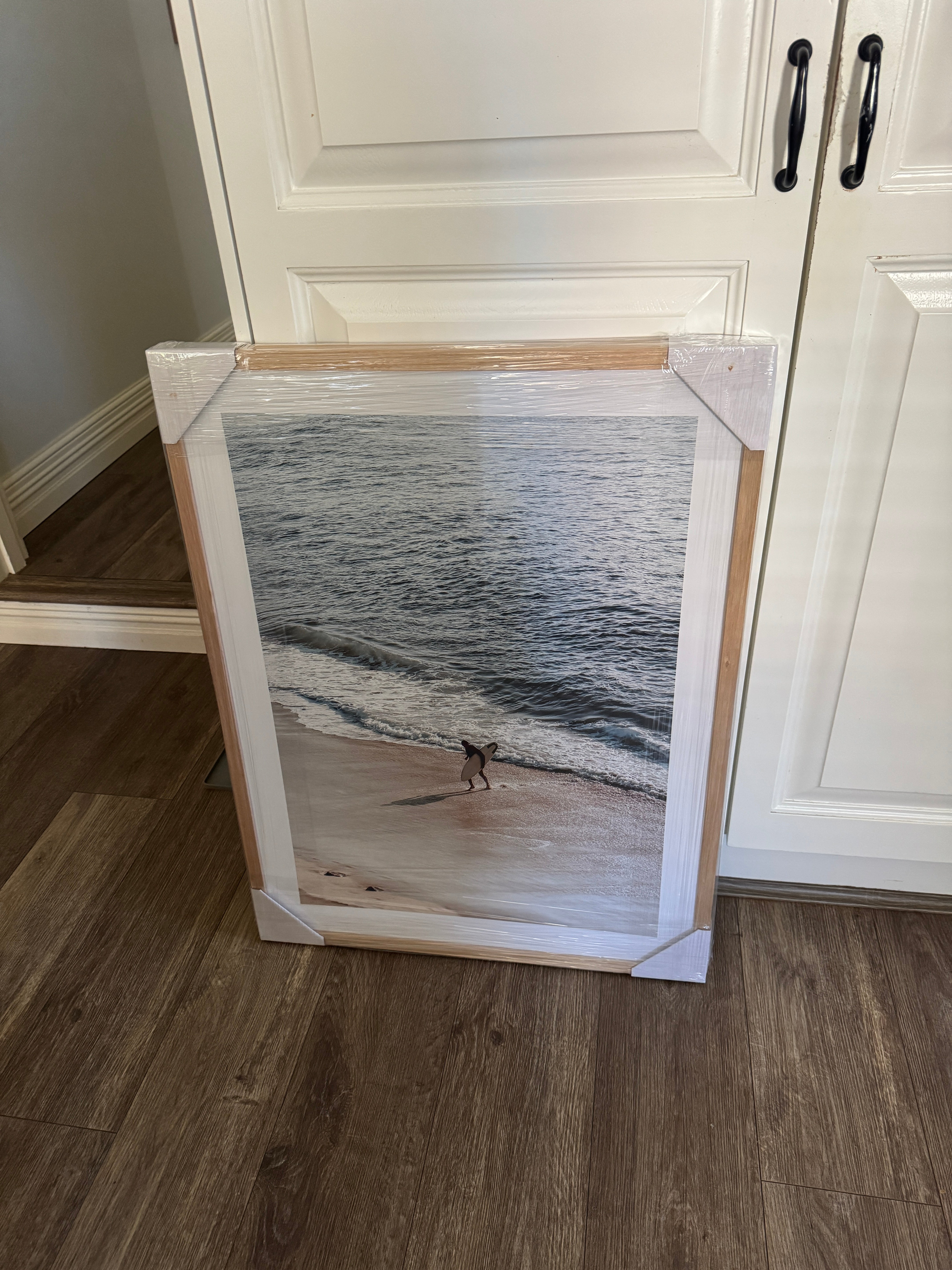 Framed Beach Surfer