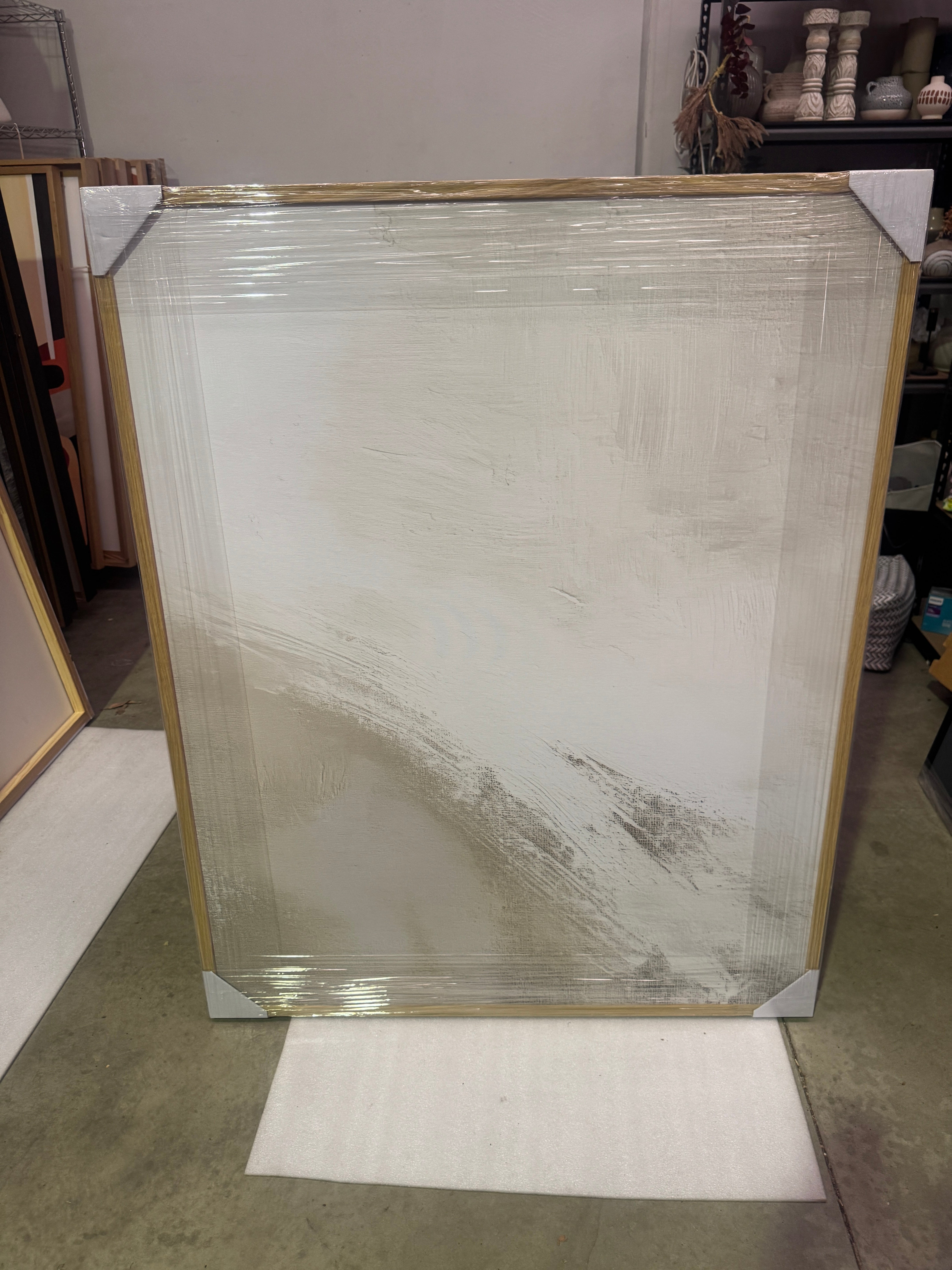 (HIRED) Framed - Beige Contour
