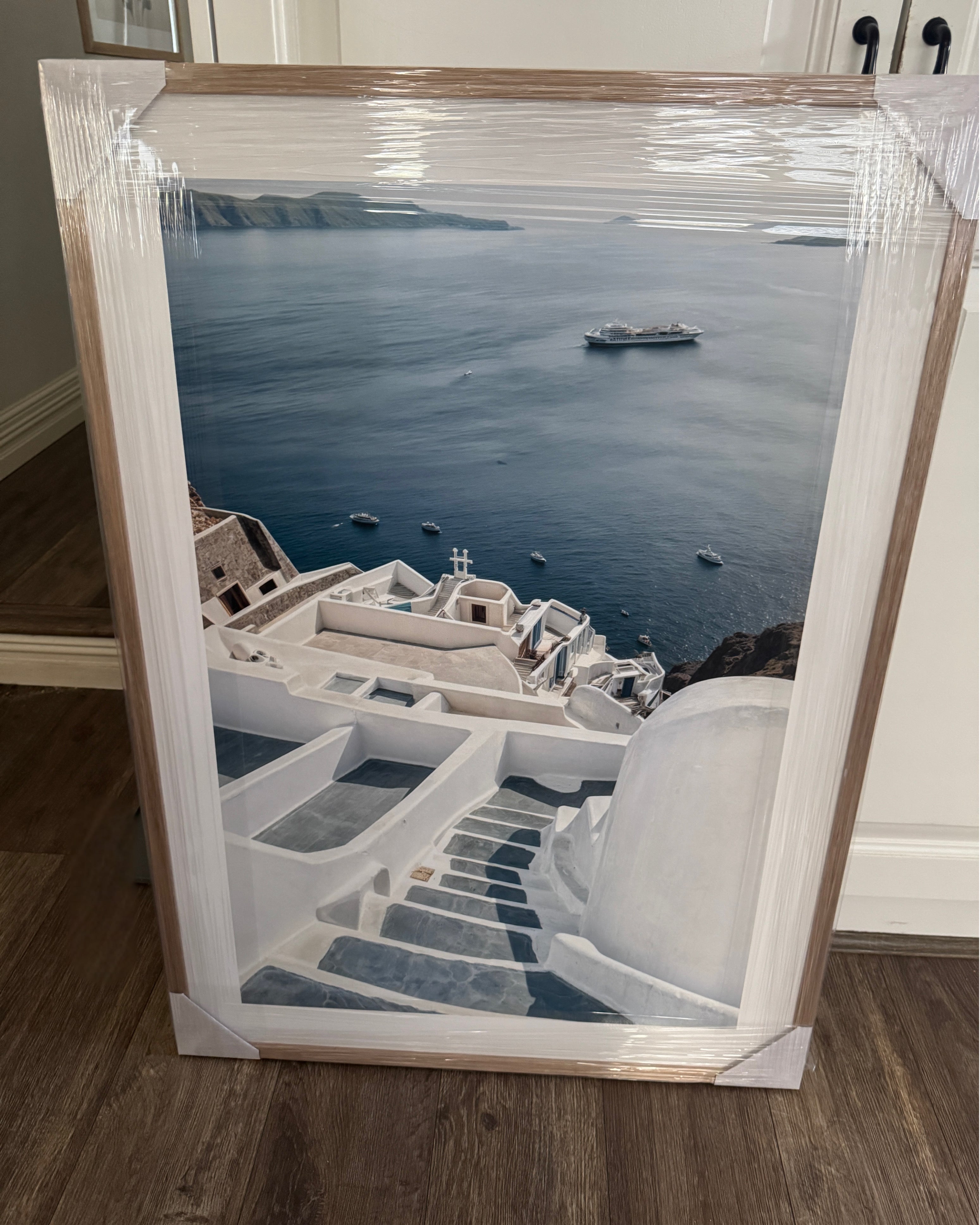 Framed - Santorini Steps - Print A