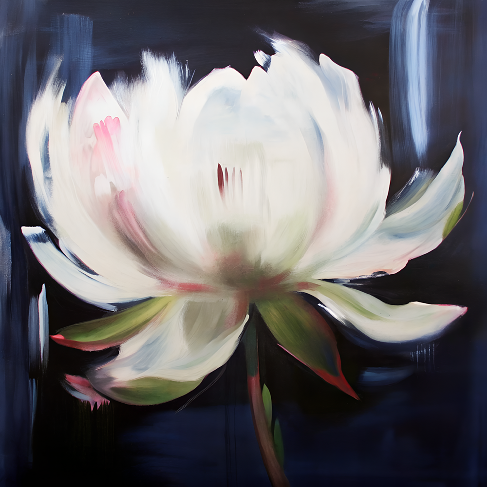 (HIRED) White Blossom - Print B (X-Large)