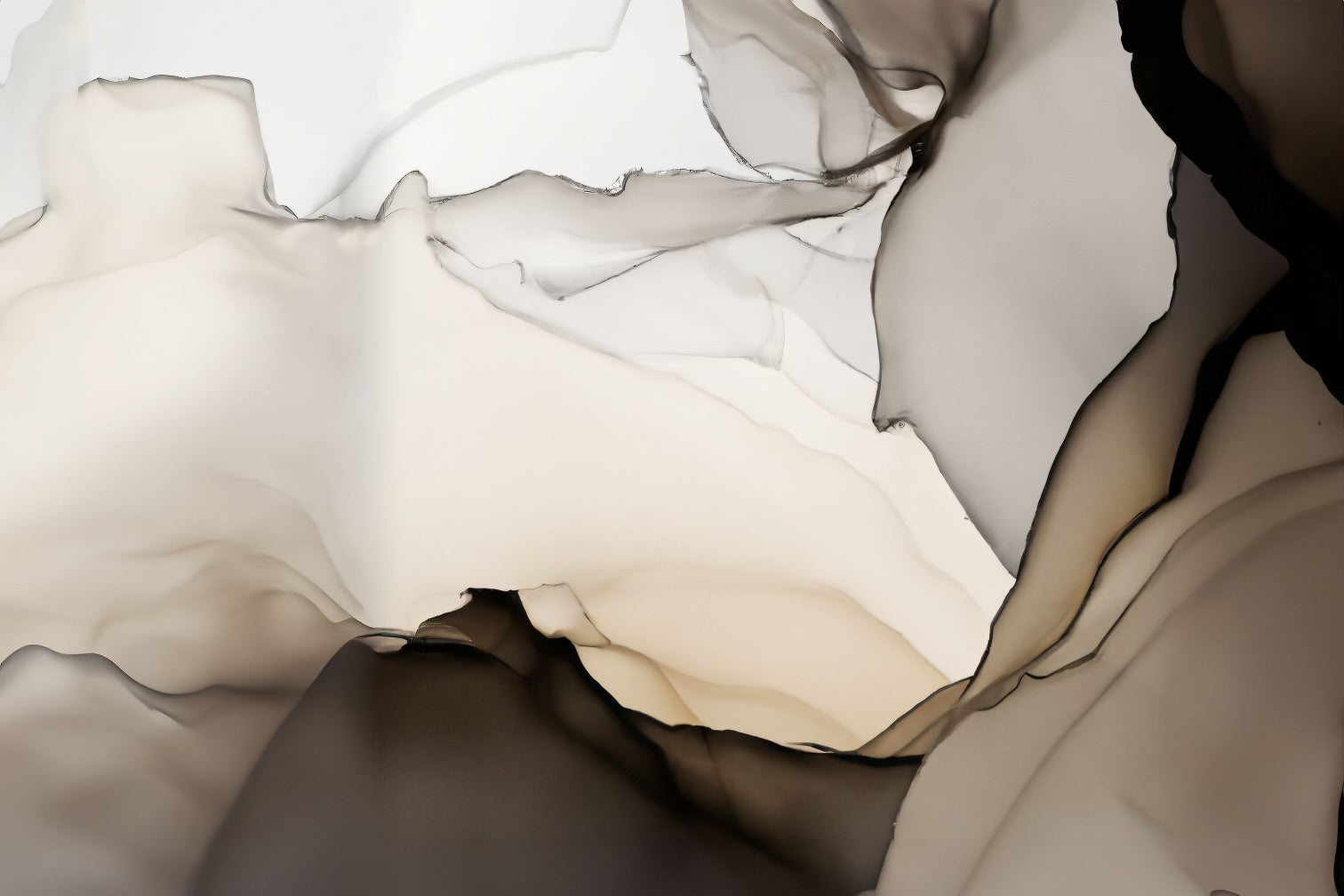 (HOLD) Abstract Peaks in shades of Beige