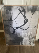 Load image into Gallery viewer, Framed - Abstract Grey &amp; Black
