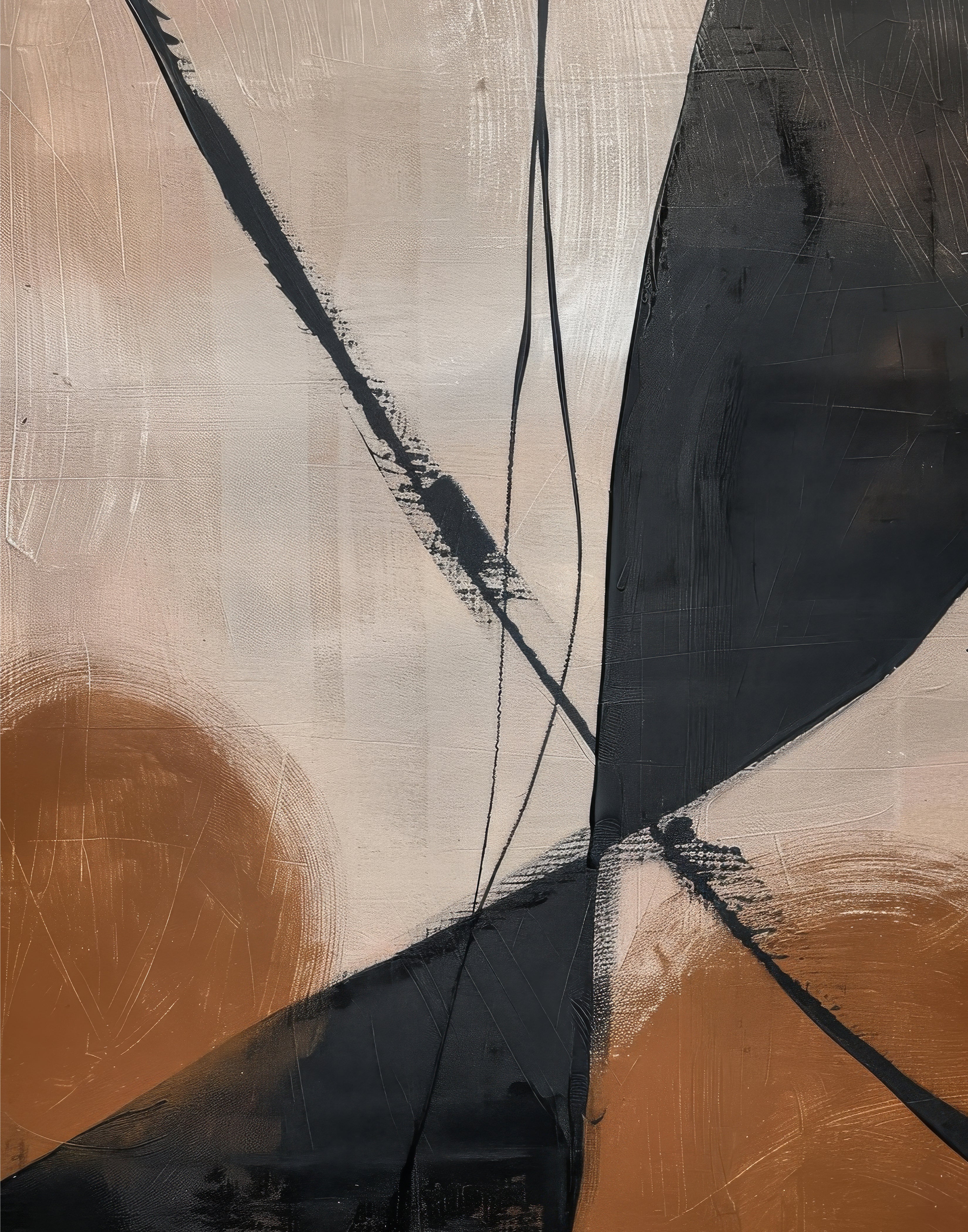 (HIRED) Framed - Tan Black Entwined
