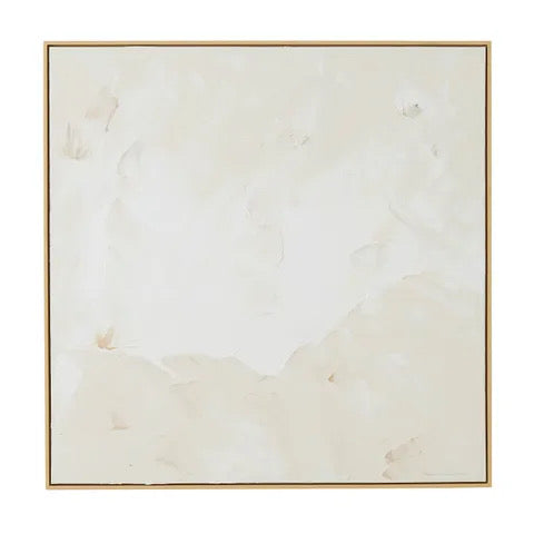 Framed Soft Whisper embellished canvas