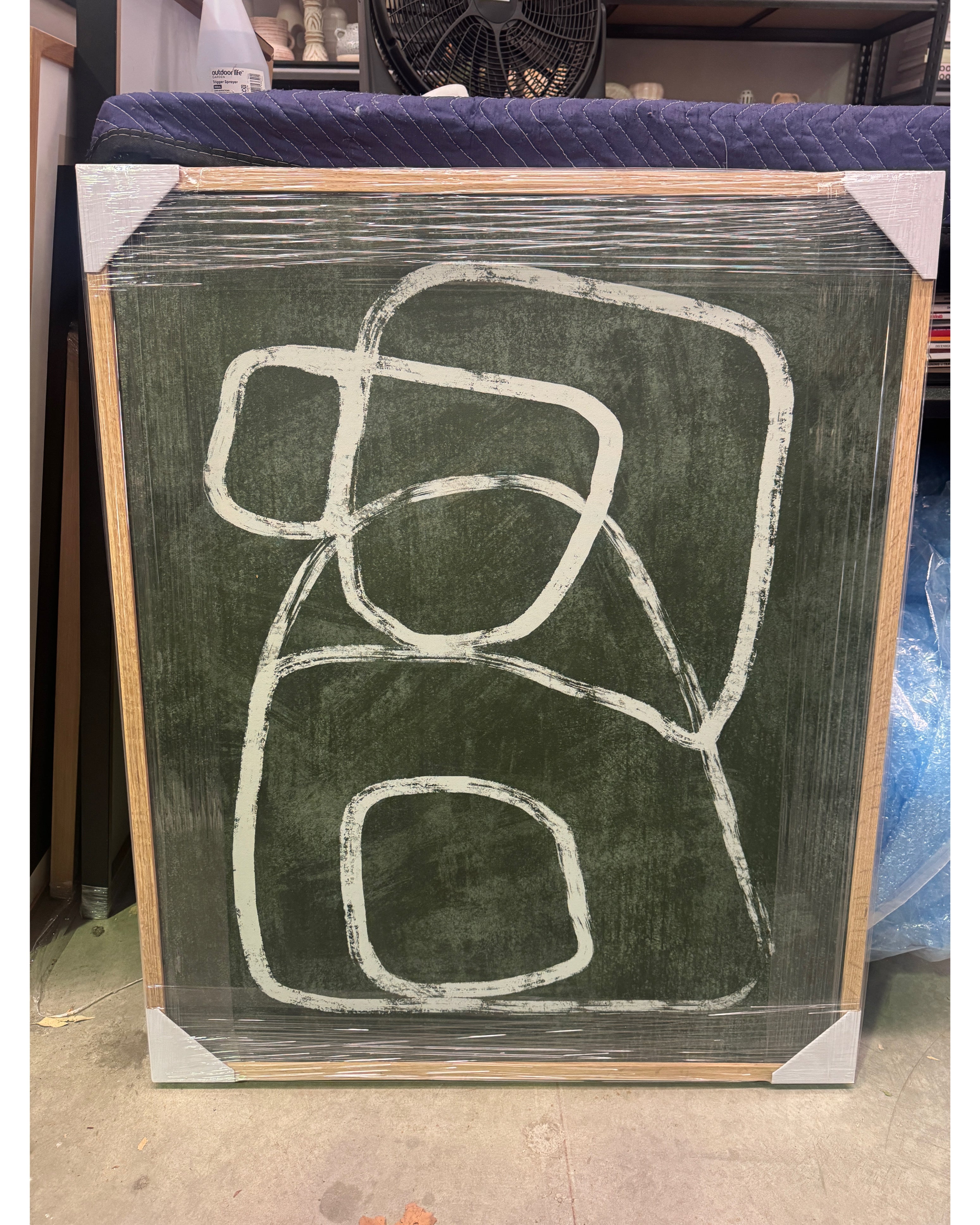 (HIRED) Framed - Fluid Lines - Print D