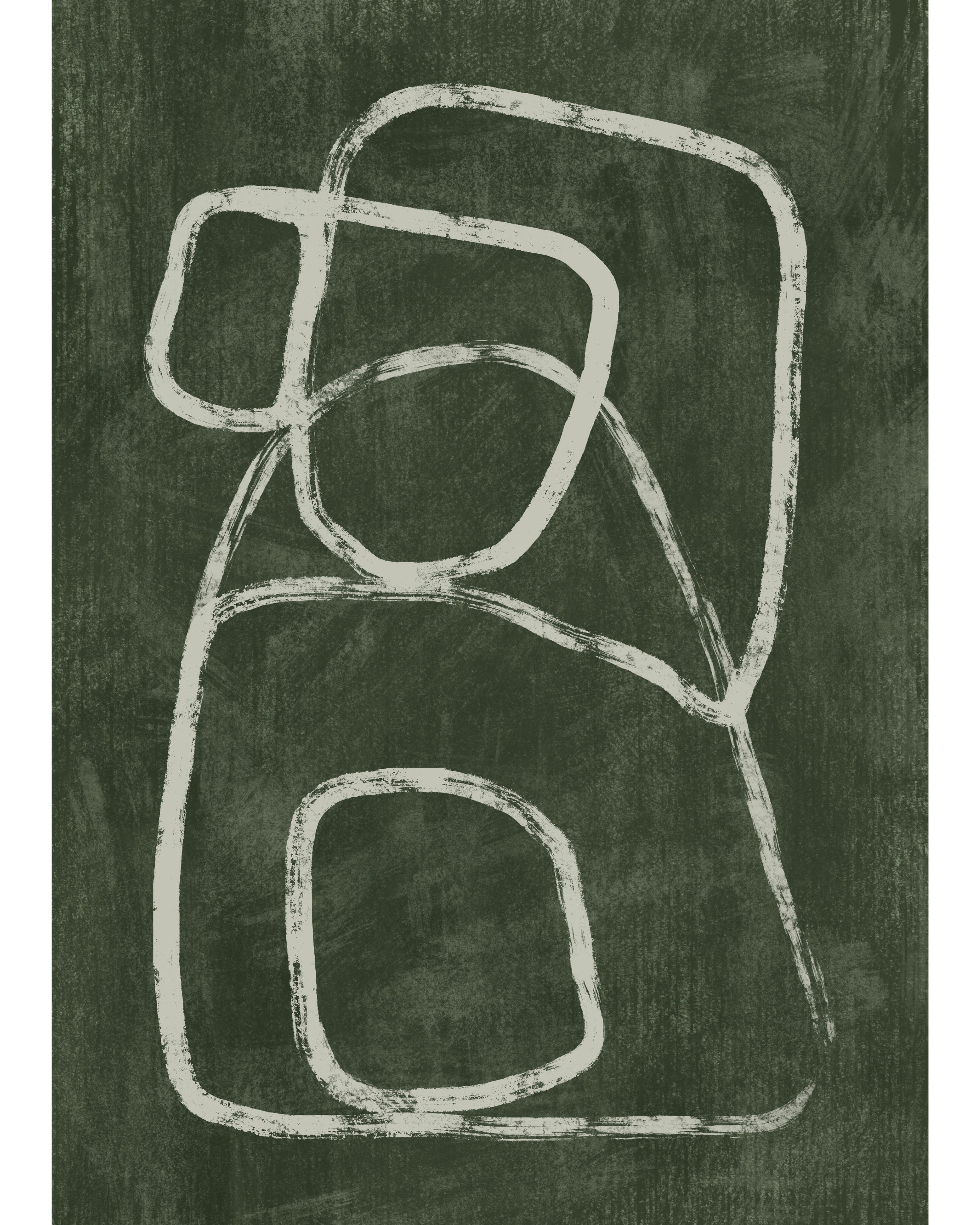 (HIRED) Framed - Fluid Lines - Print D