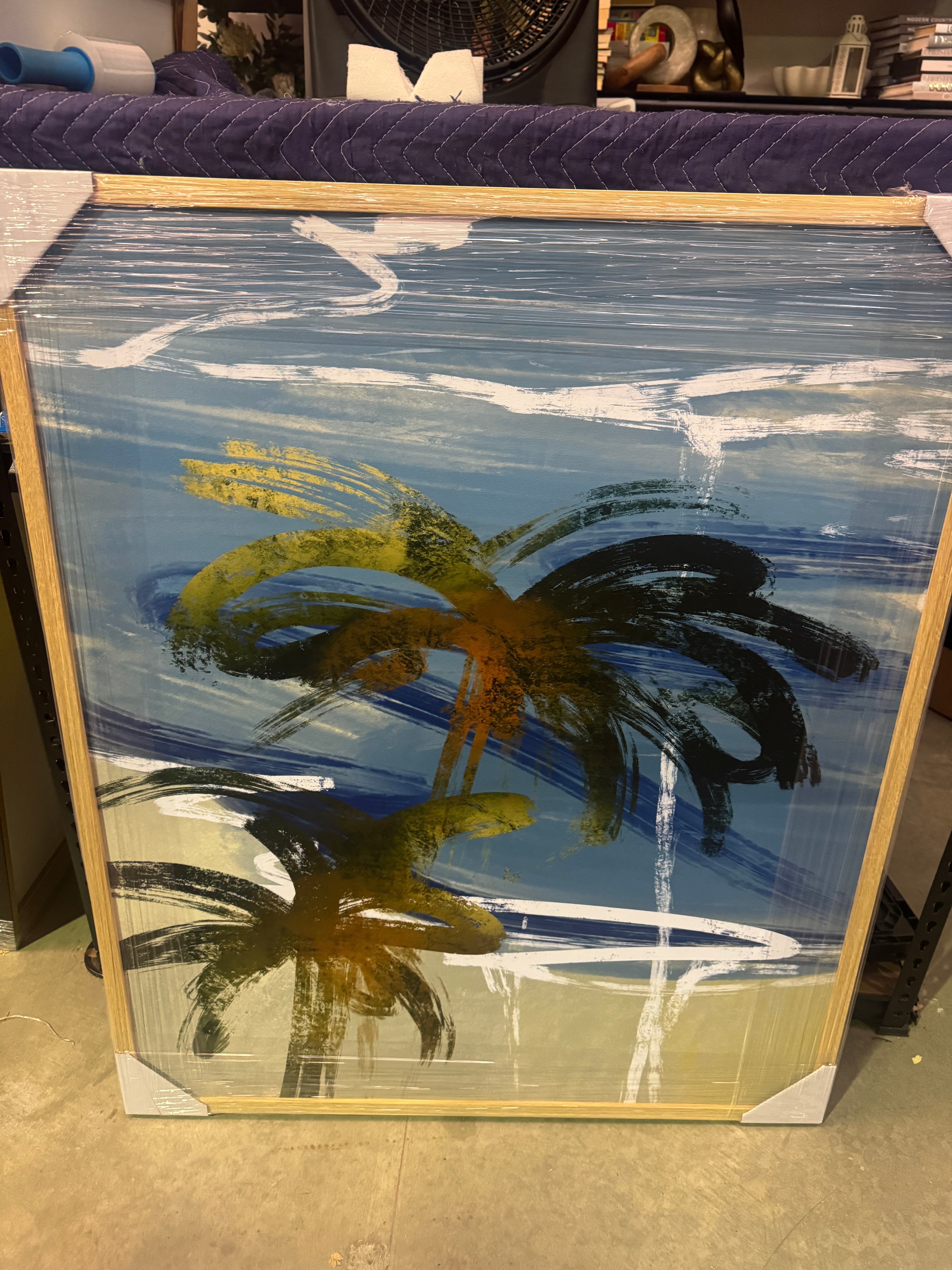 (HIRED) Framed - Watercolour Palms - Print A