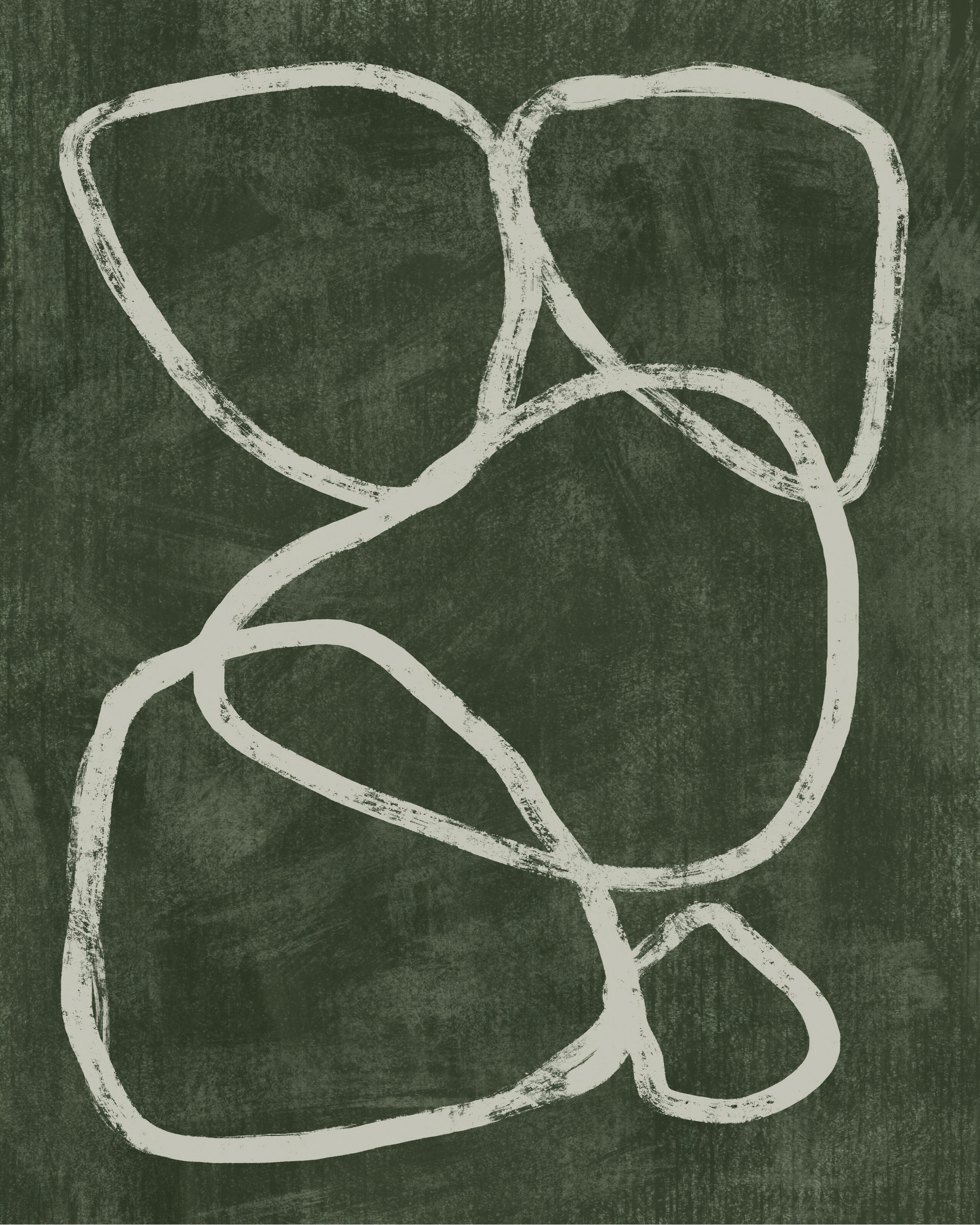 (HIRED) Framed - Fluid Lines - Print A