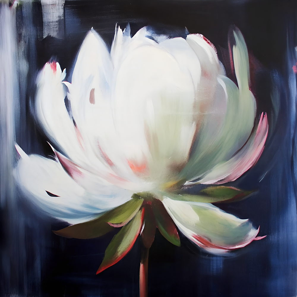(HIRED) White Blossom - Print A (X-Large)