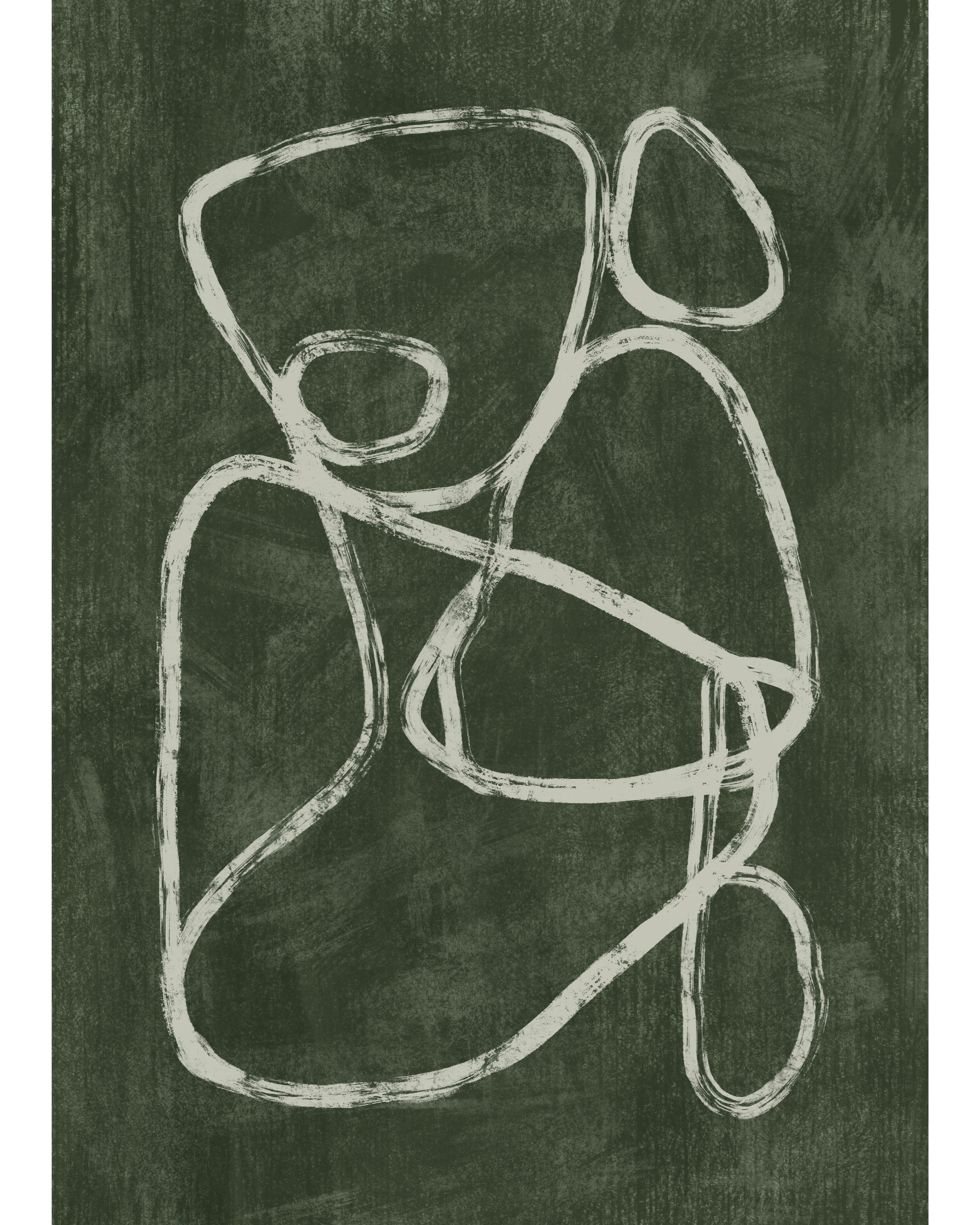 (HIRED) Framed - Fluid Lines - Print C