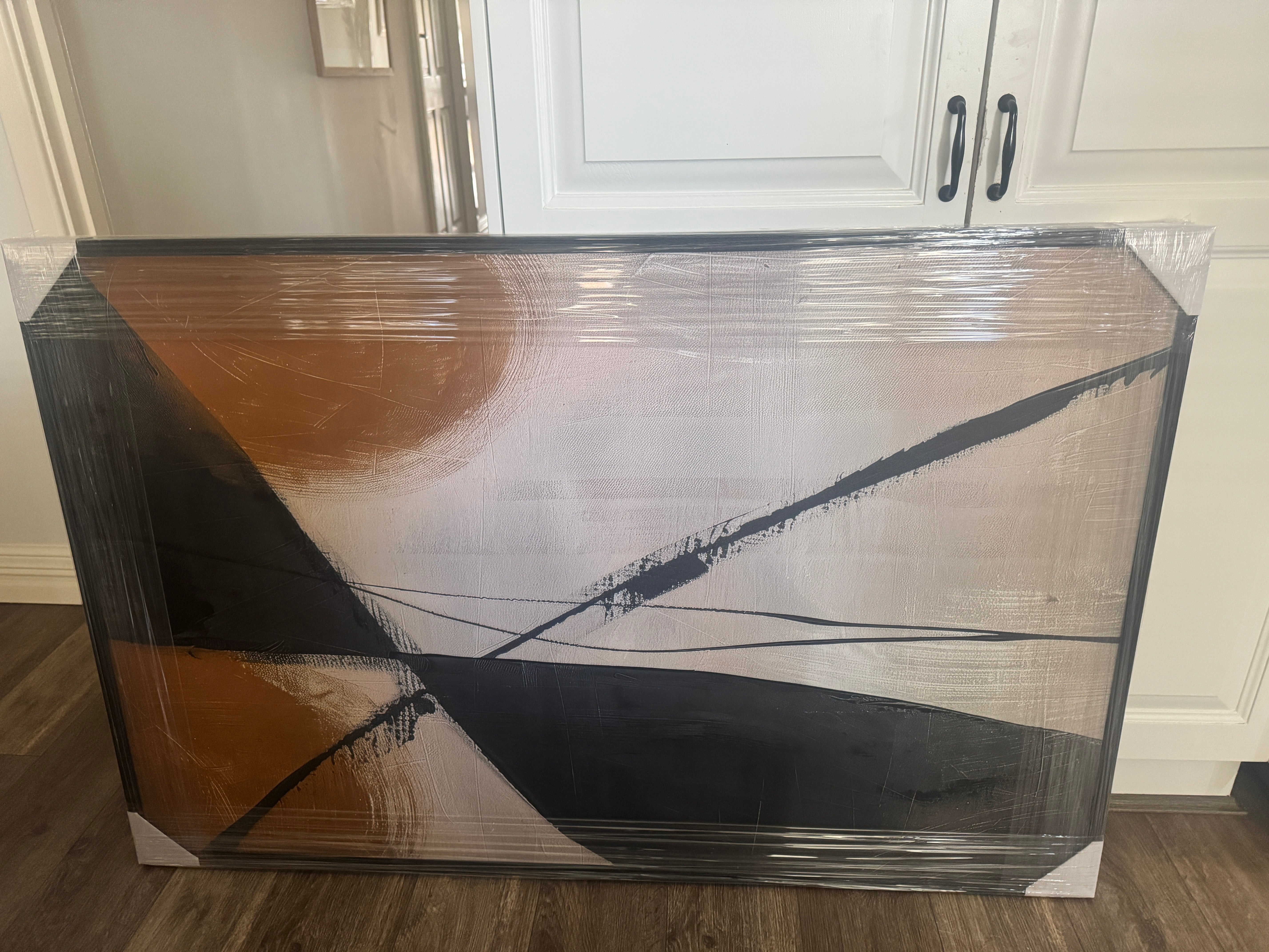 (HIRED) Framed - Tan Black Entwined