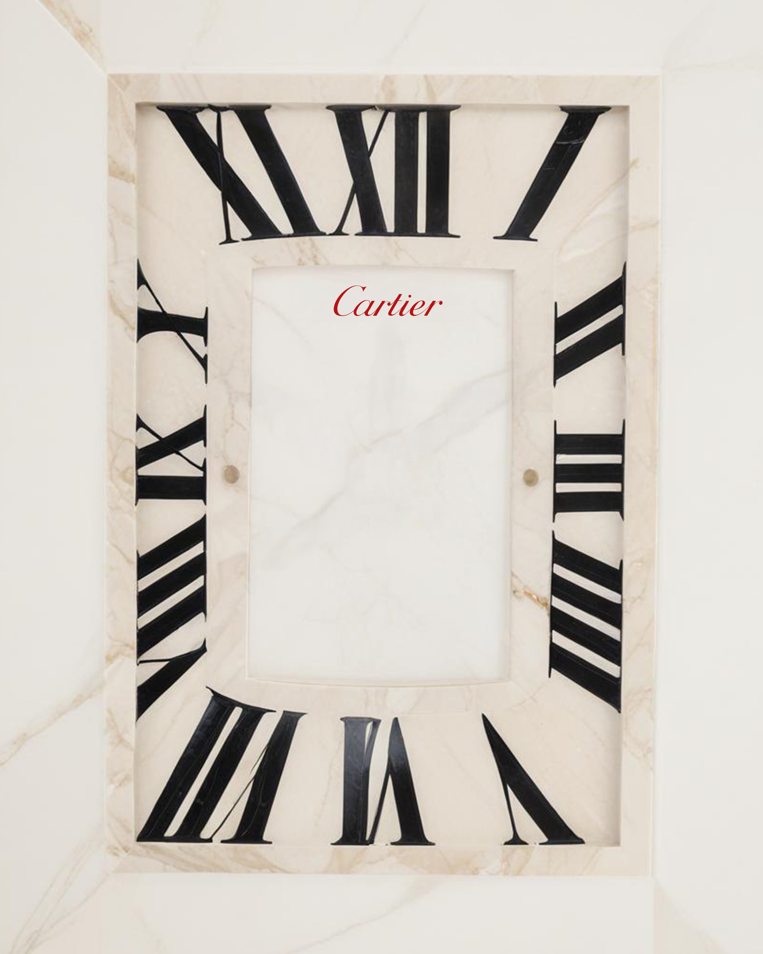 (HOLD) Framed - Cartier Clock Face