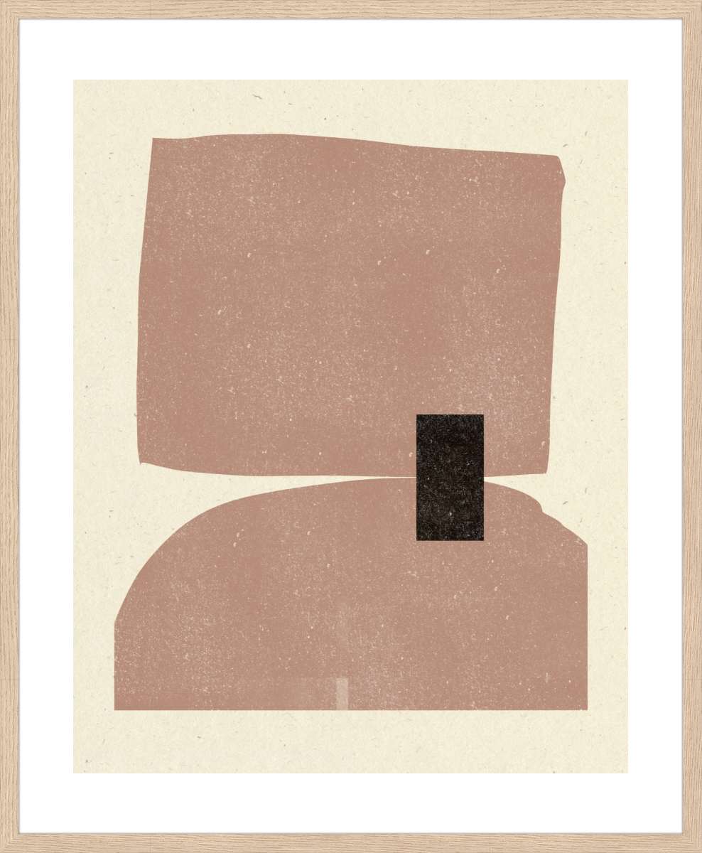 Oak Frame with White Border