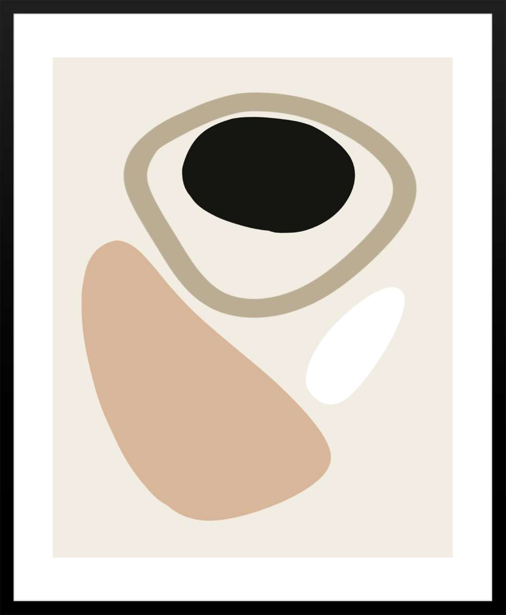 Black Frame with White Border