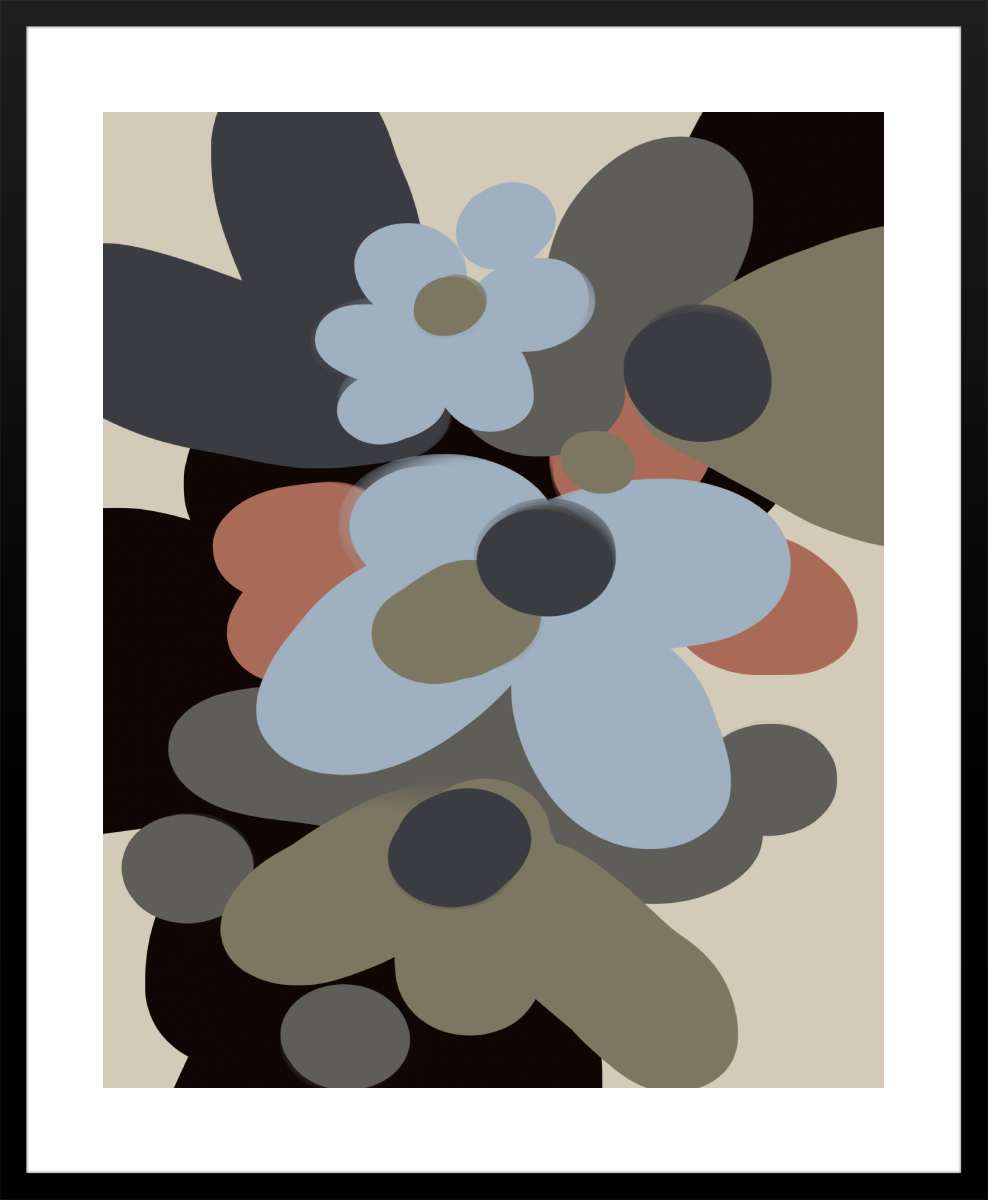 Black Frame with White Border