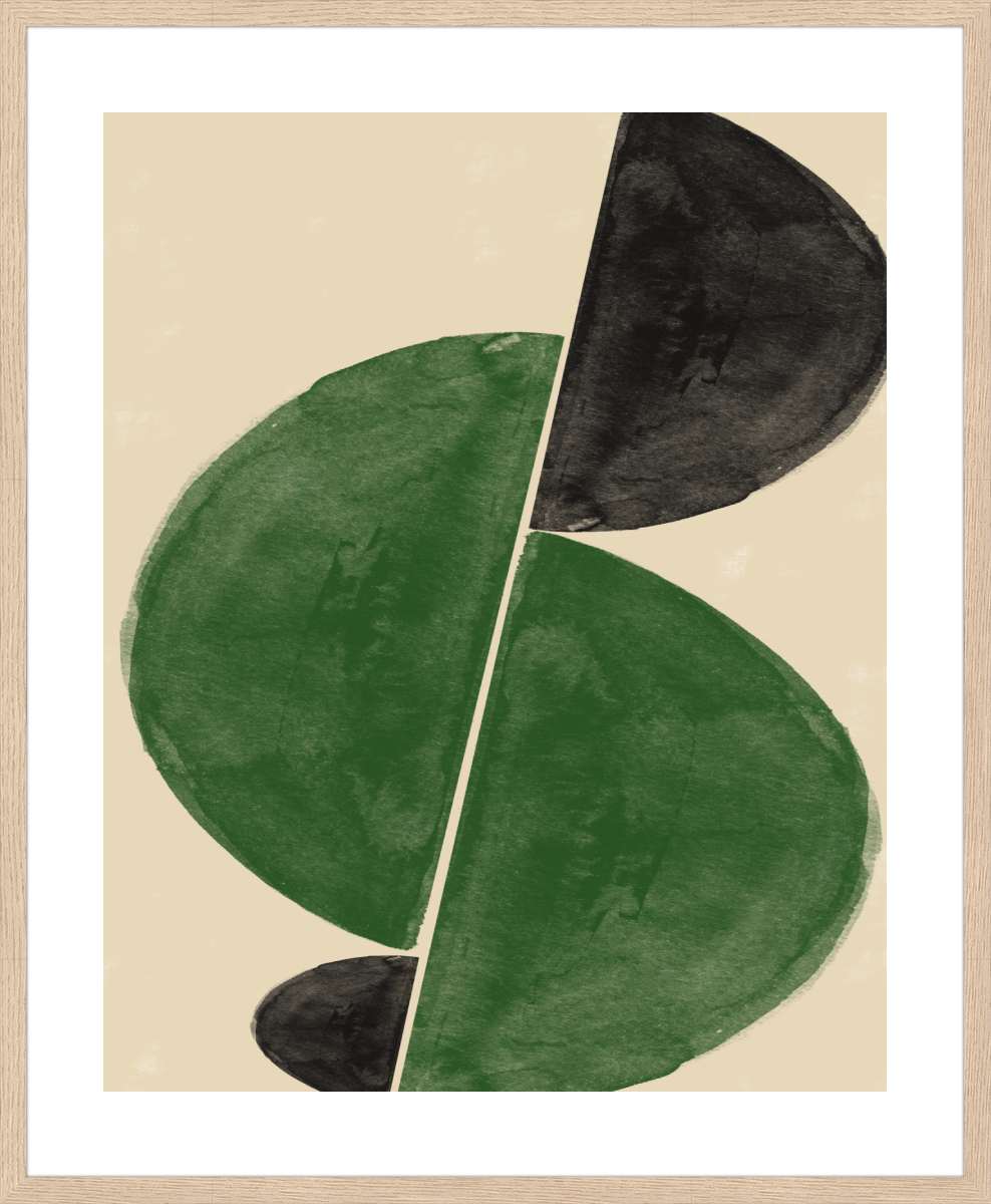 Oak Frame with White Border