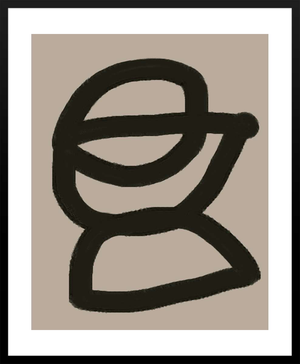 Black Frame with White Border