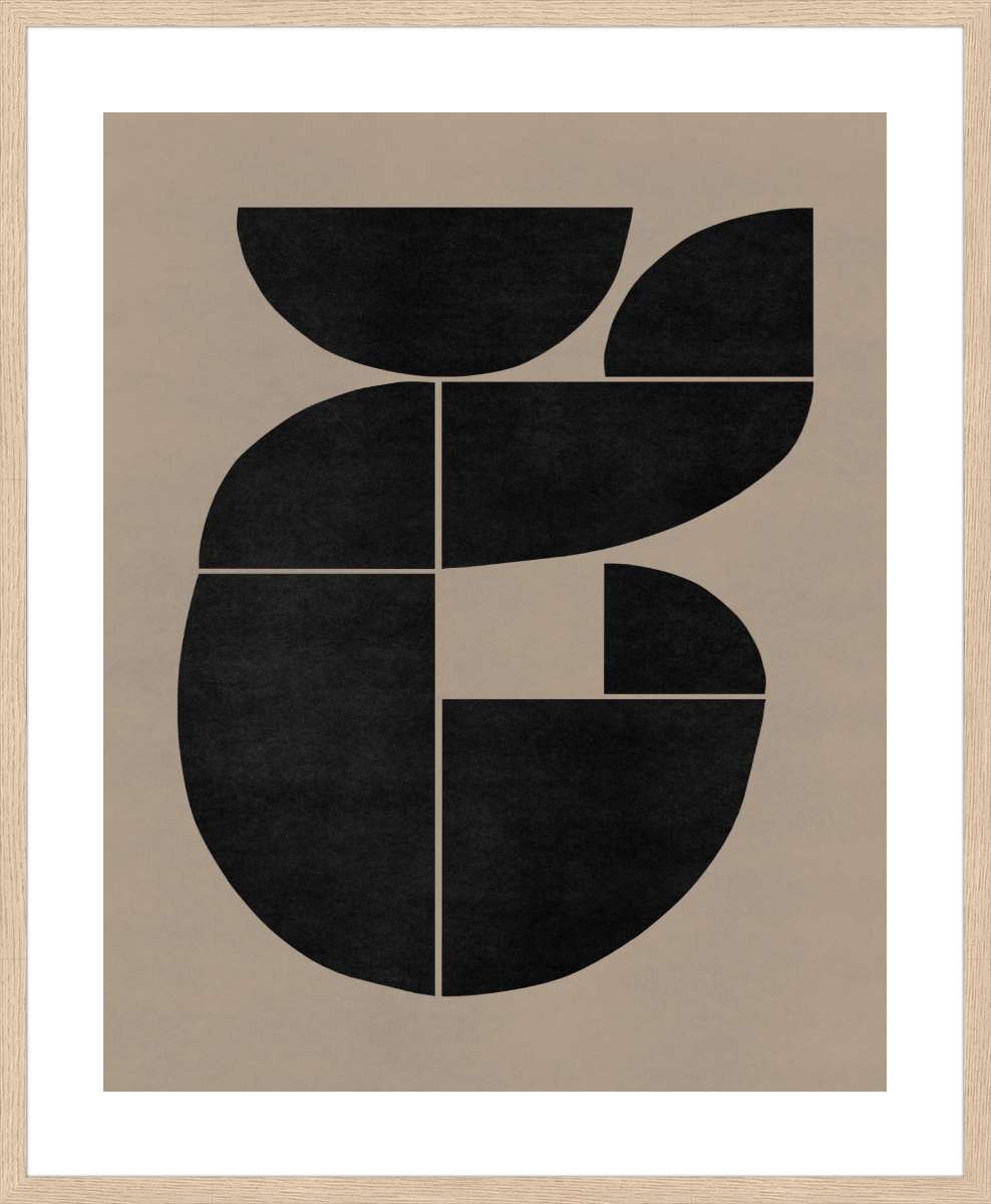 Oak Frame with White Border