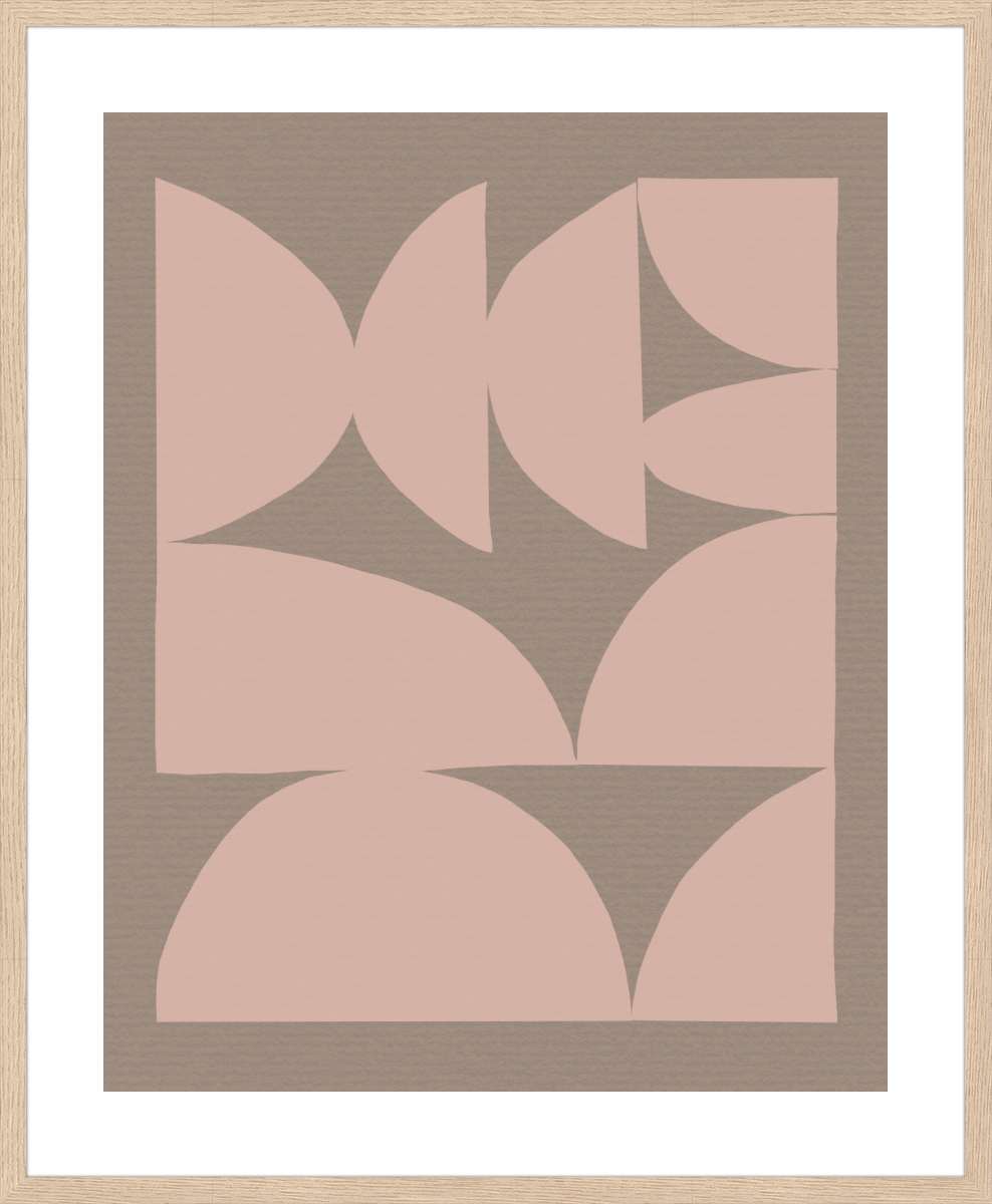 Oak Frame with White Border