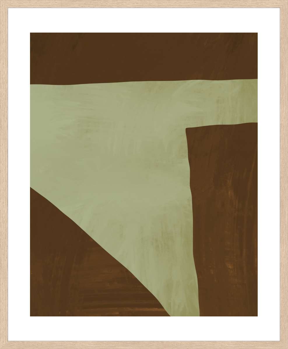 Oak Frame with White Border