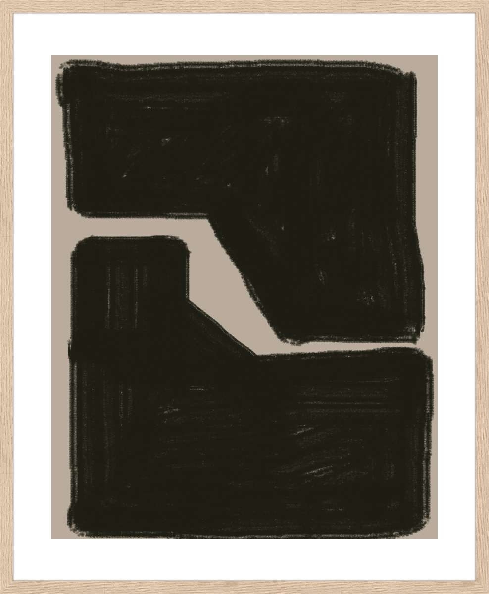 Oak Frame with White Border