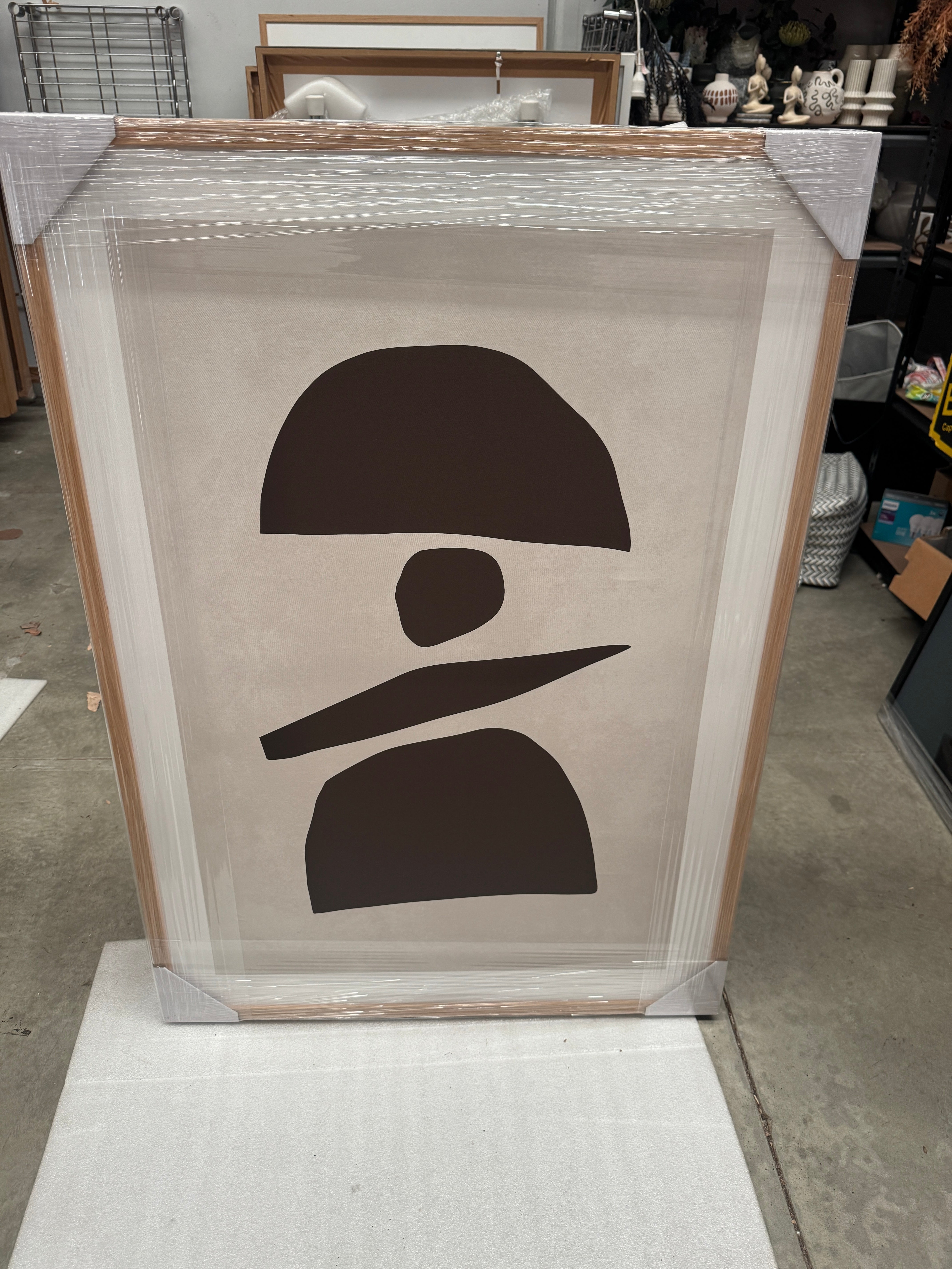 (HIRED) Framed -  Drift & Form (Chocolate) - Print A