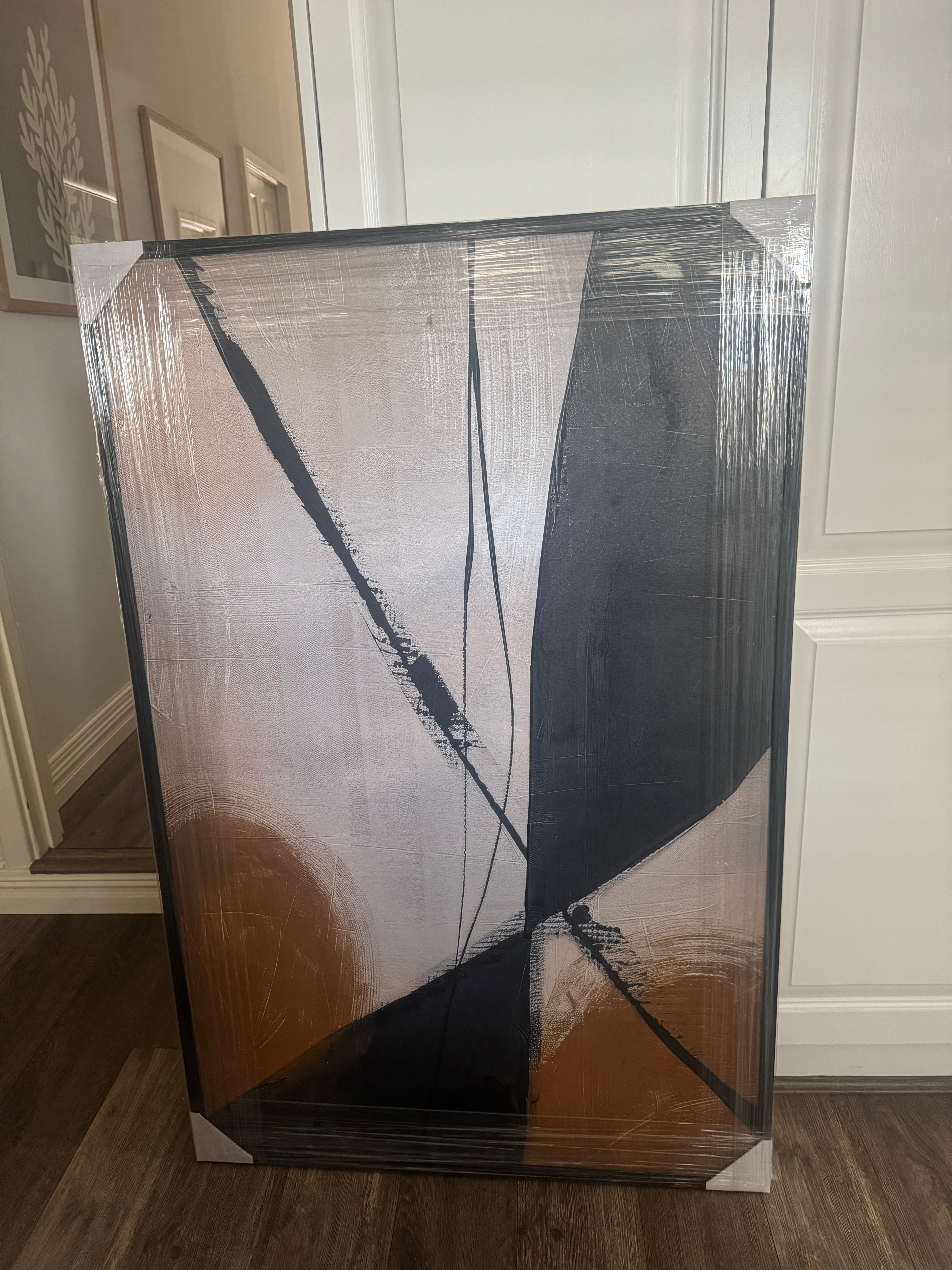 (HIRED) Framed - Tan Black Entwined