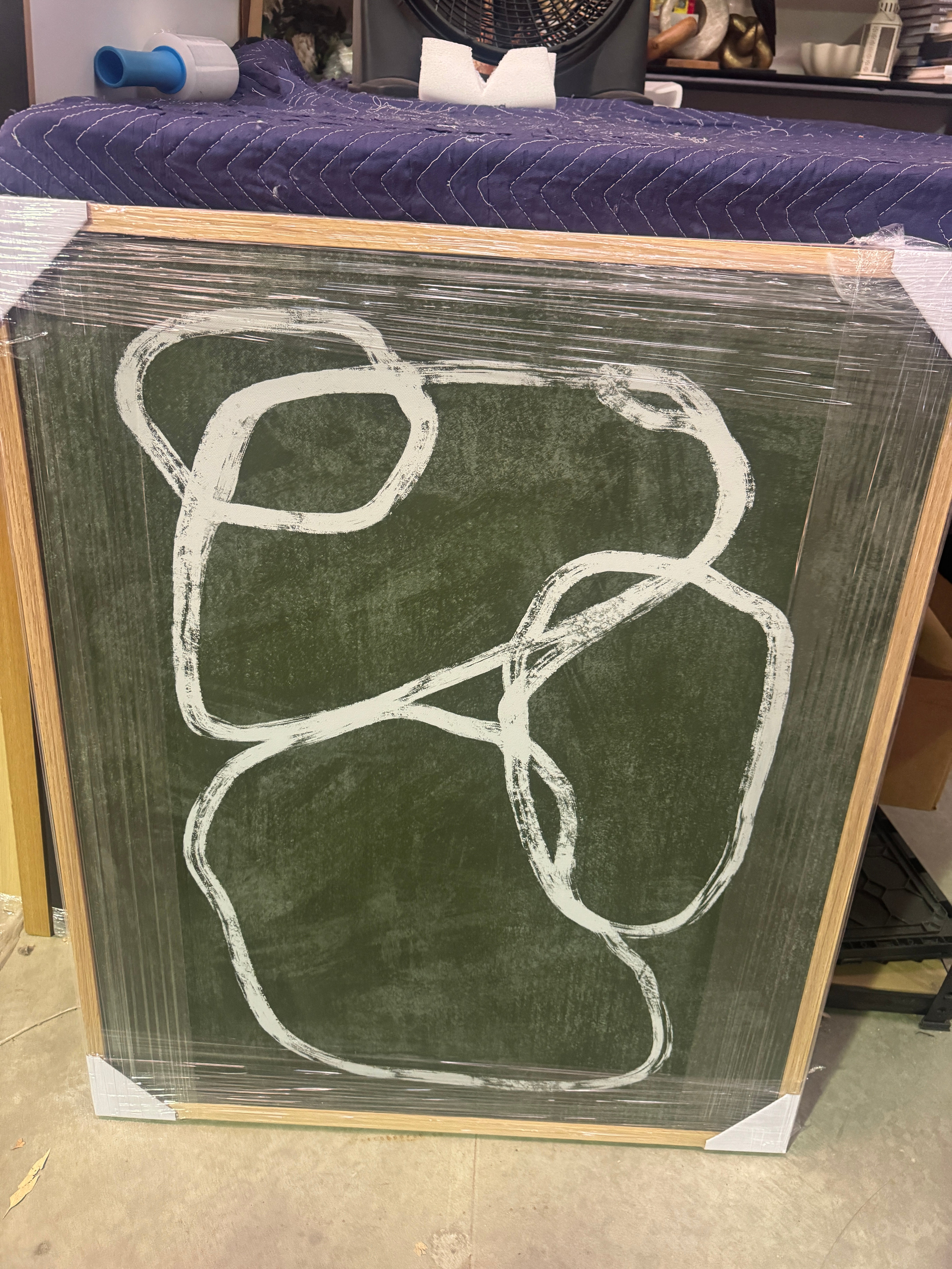 (HIRED) Framed - Fluid Lines - Print B