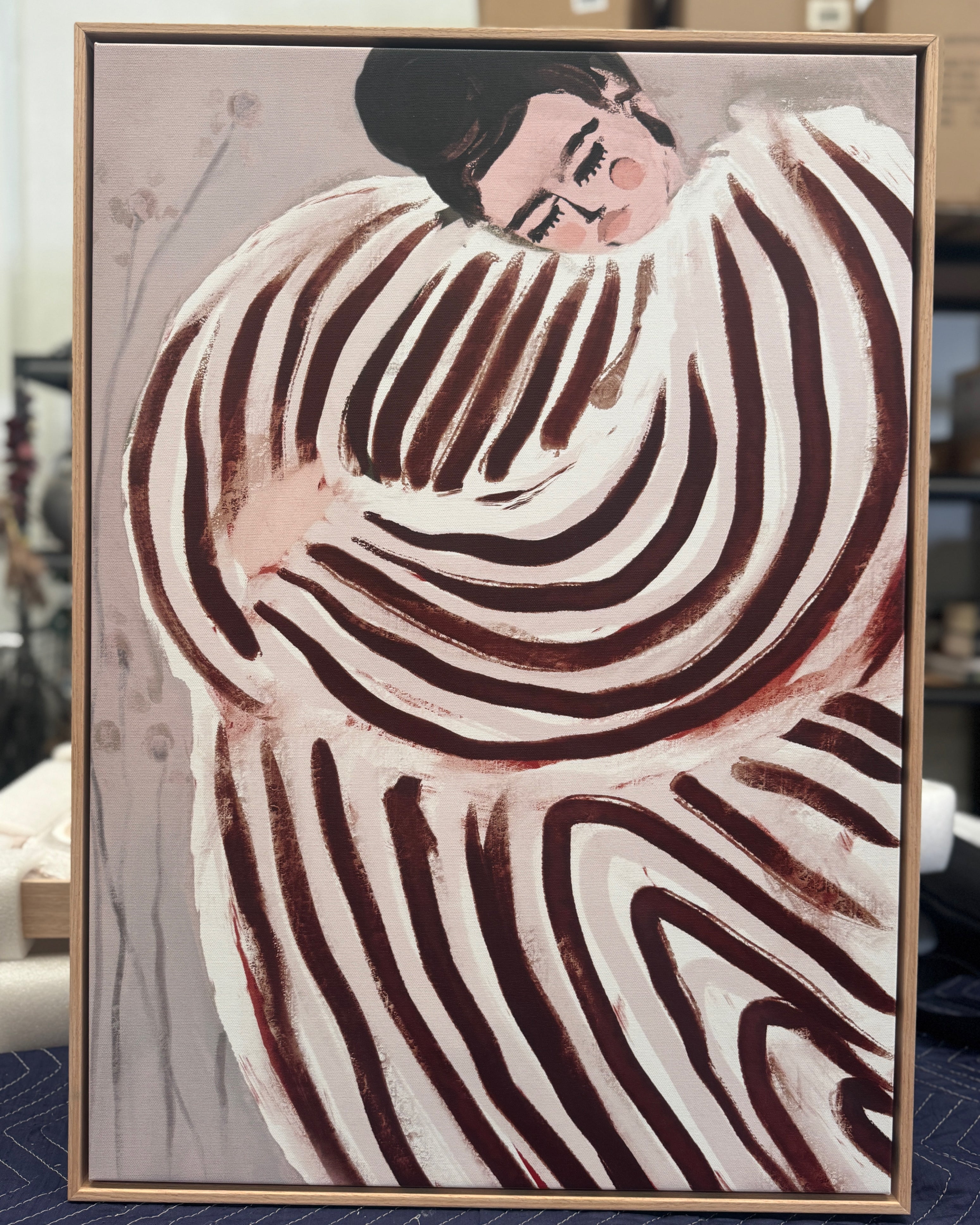 Framed -  Striped Embrace