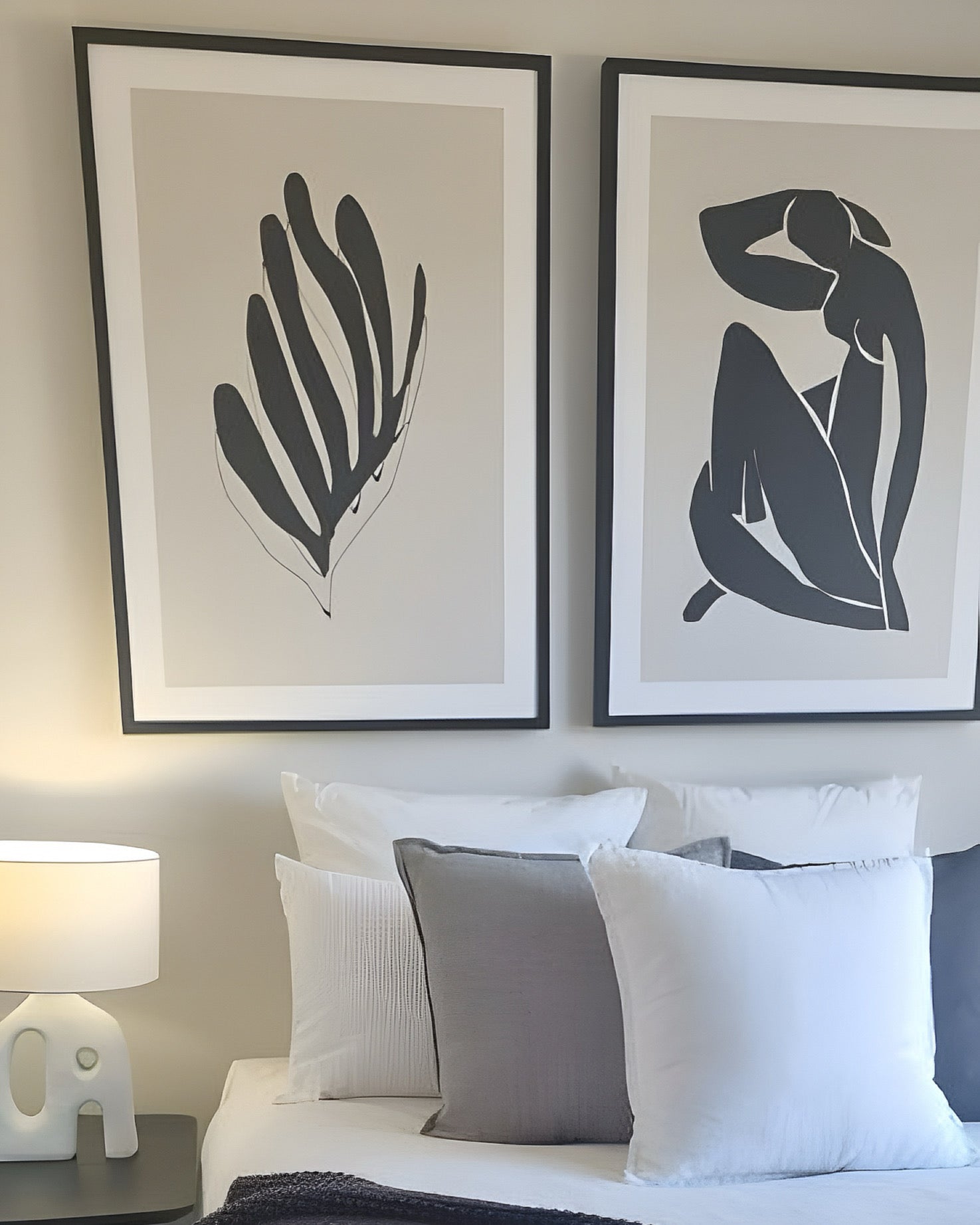 (HIRED) Framed -  Silhouette Form in Black