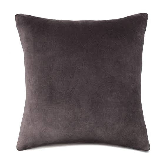 (HIRED) Charcoal Velvet Cushion