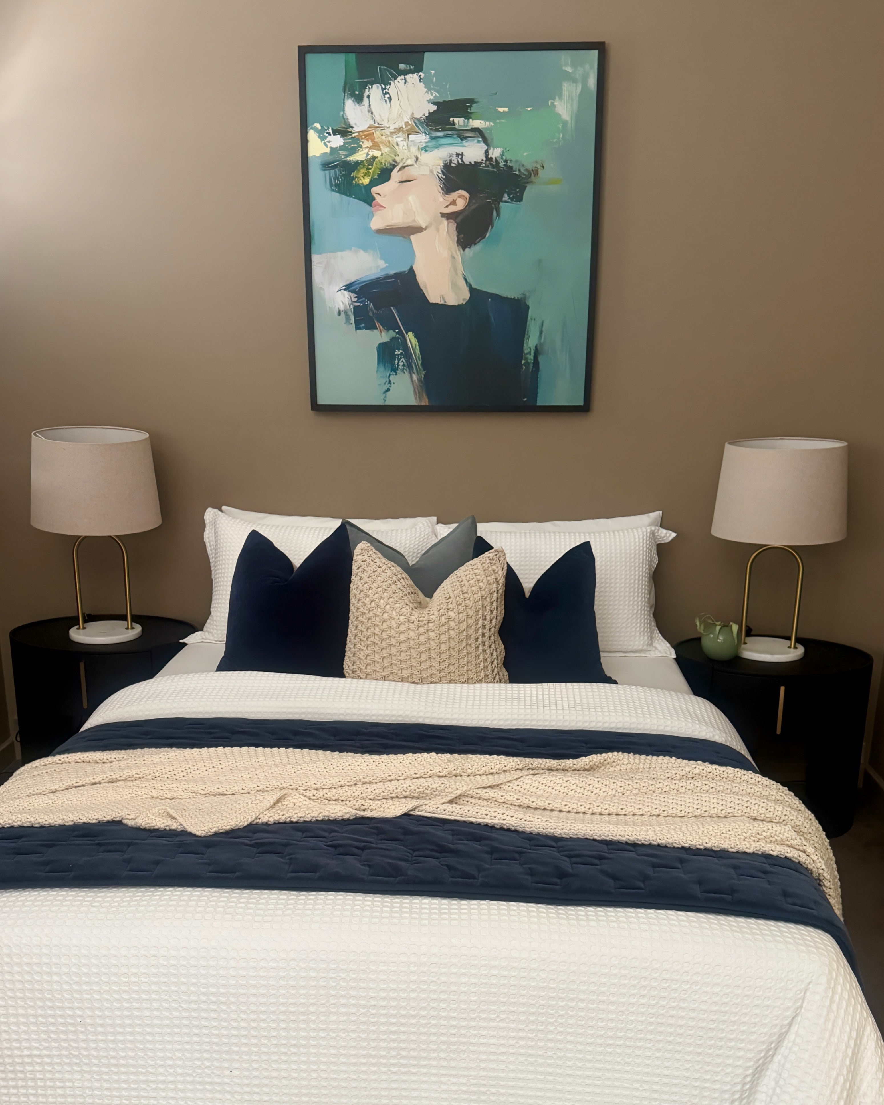 (HIRED) Framed - Silent Muse in Teal