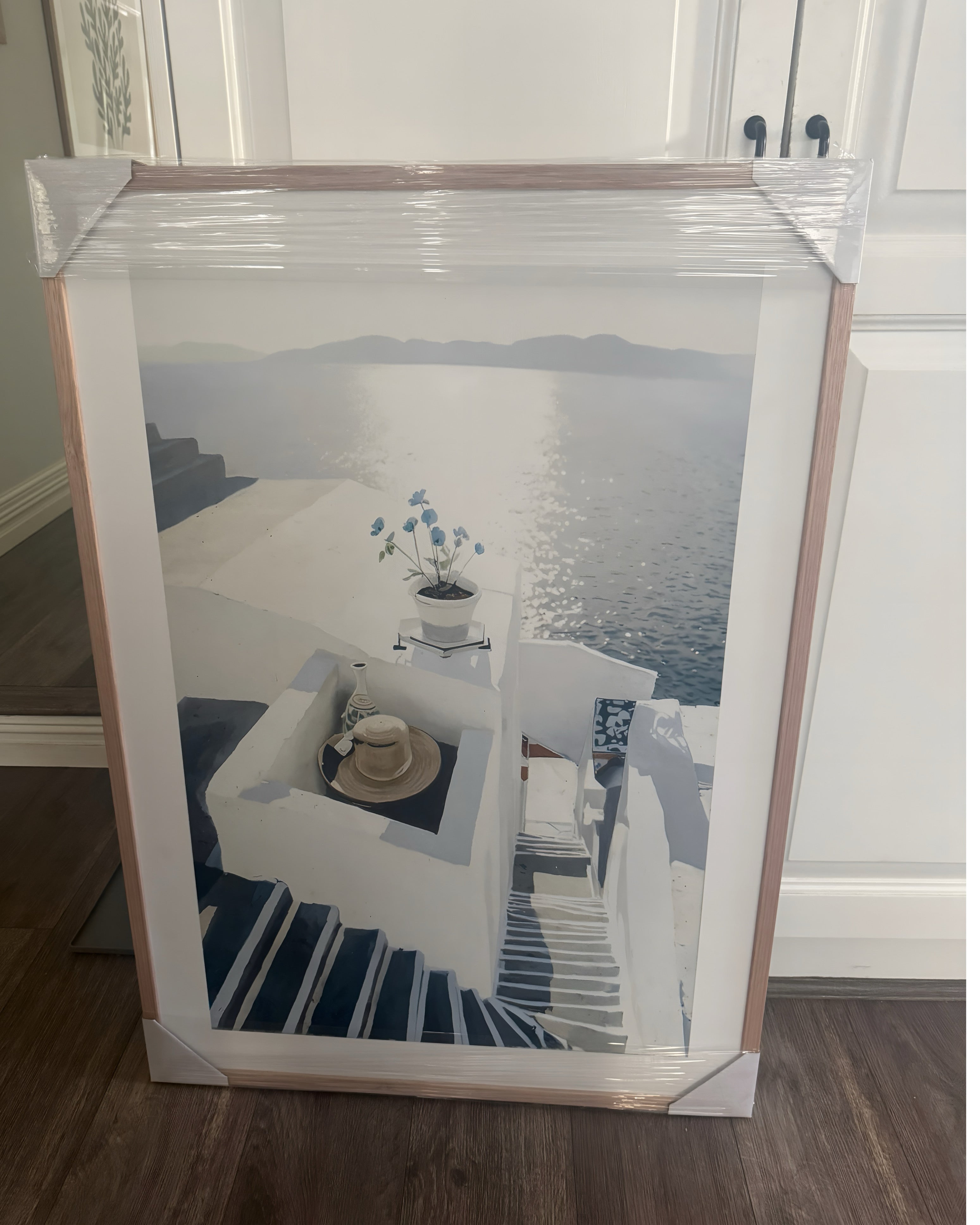 (HIRED) Framed - Santorini Steps - Print C