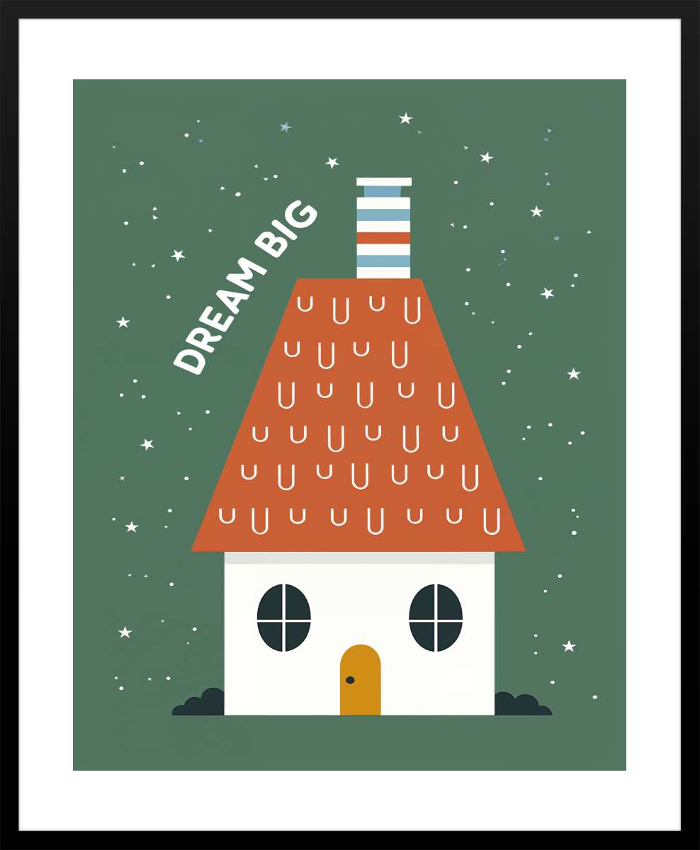 Black Frame with White Border