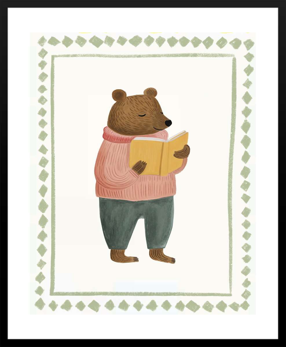 Black Frame with White Border