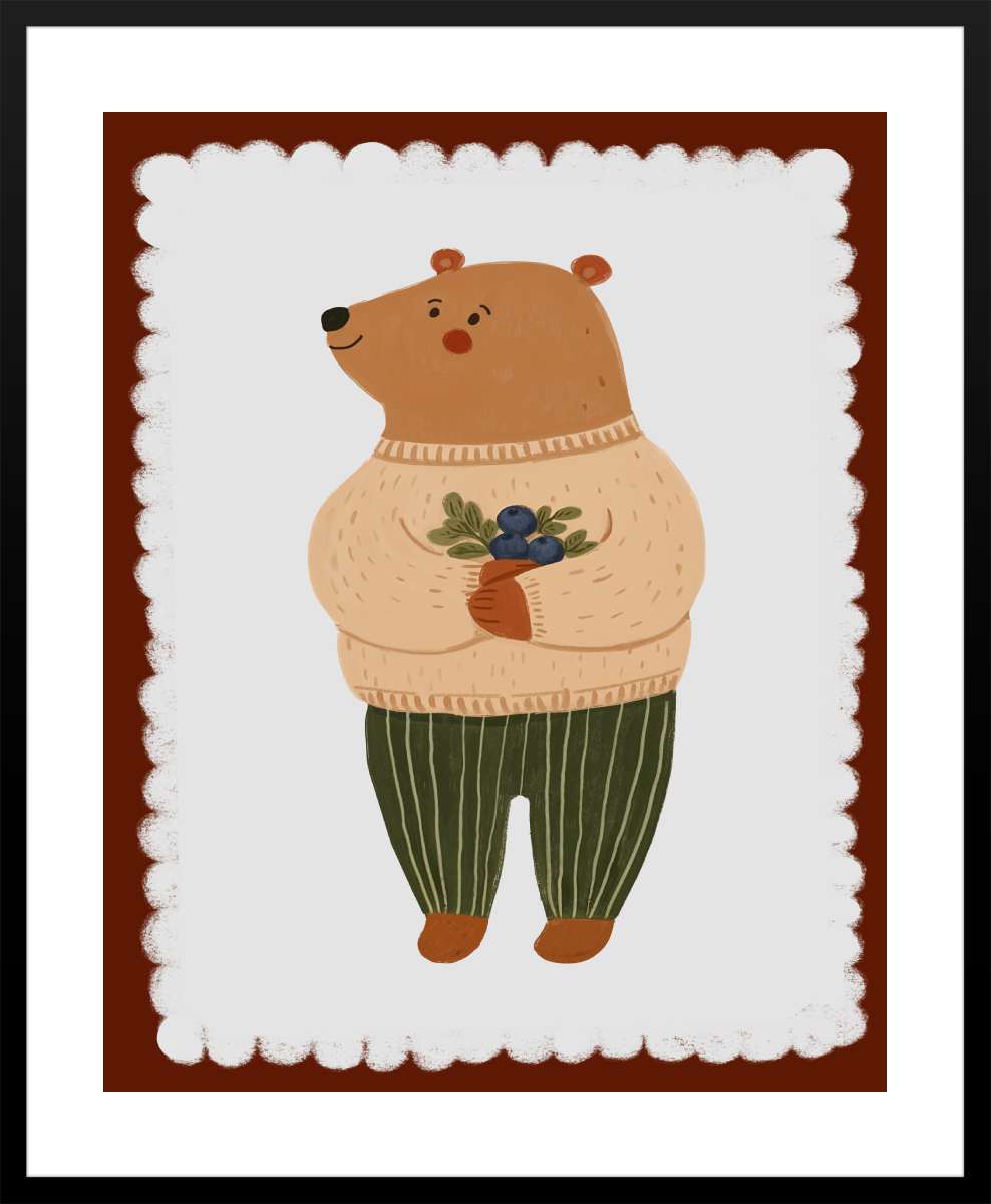 Black Frame with White Border