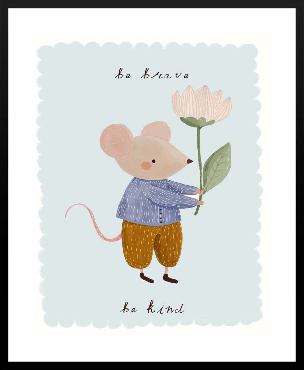 Black Frame with White Border