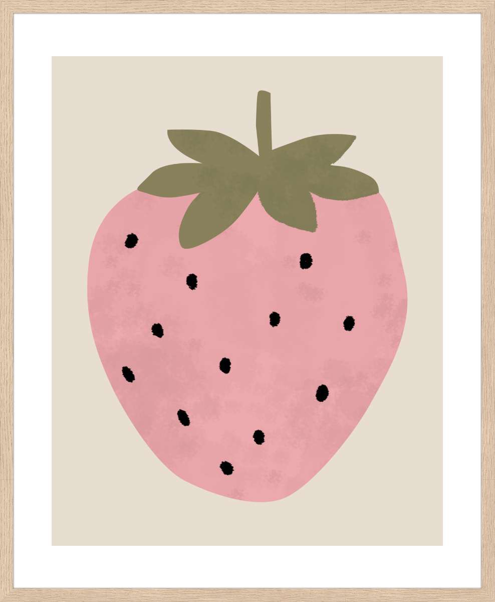 Oak Frame with White Border