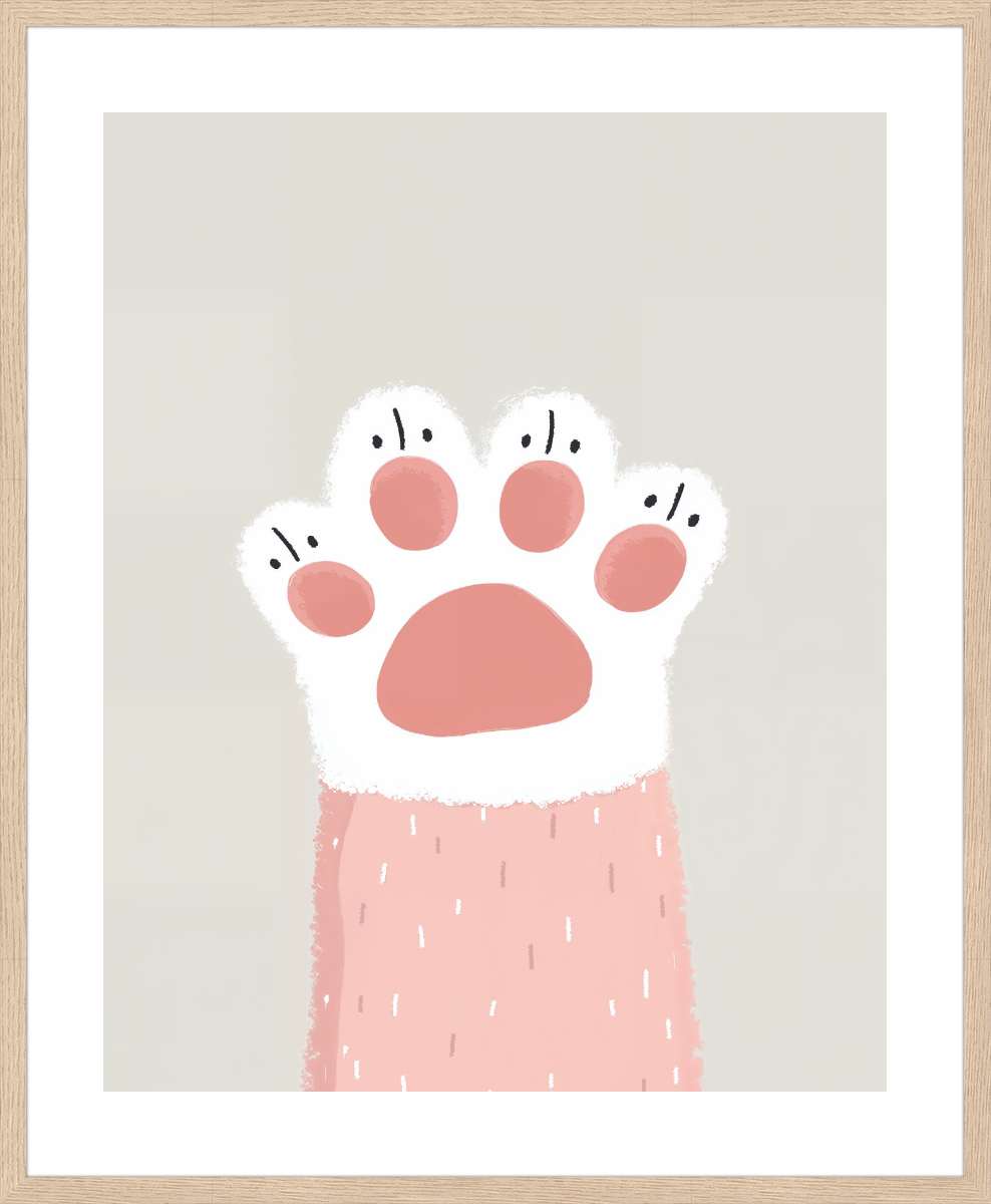 Oak Frame with White Border