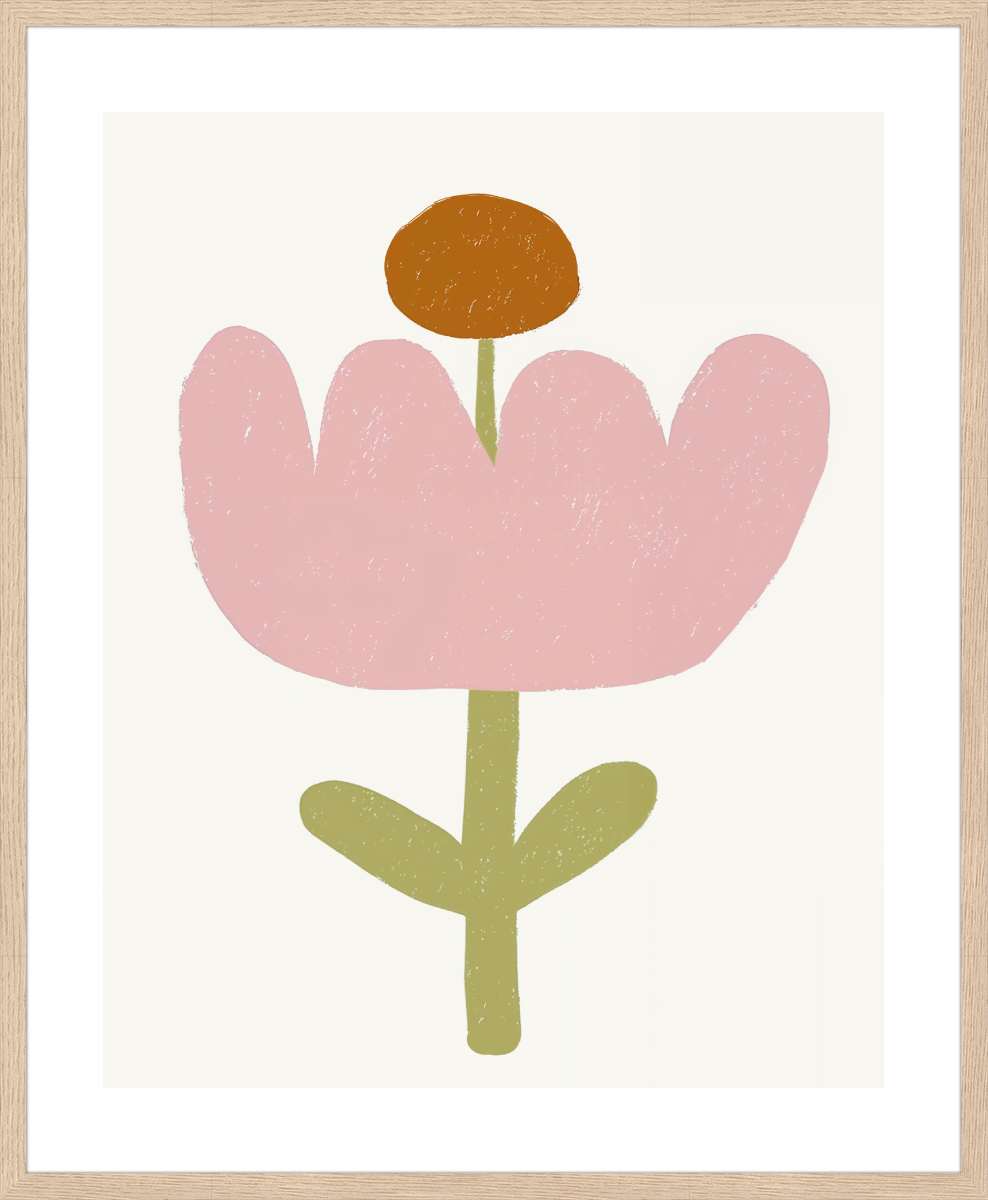 Oak Frame with White Border