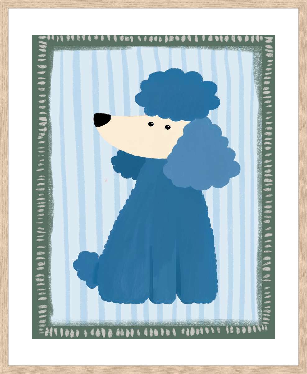 Oak Frame with White Border