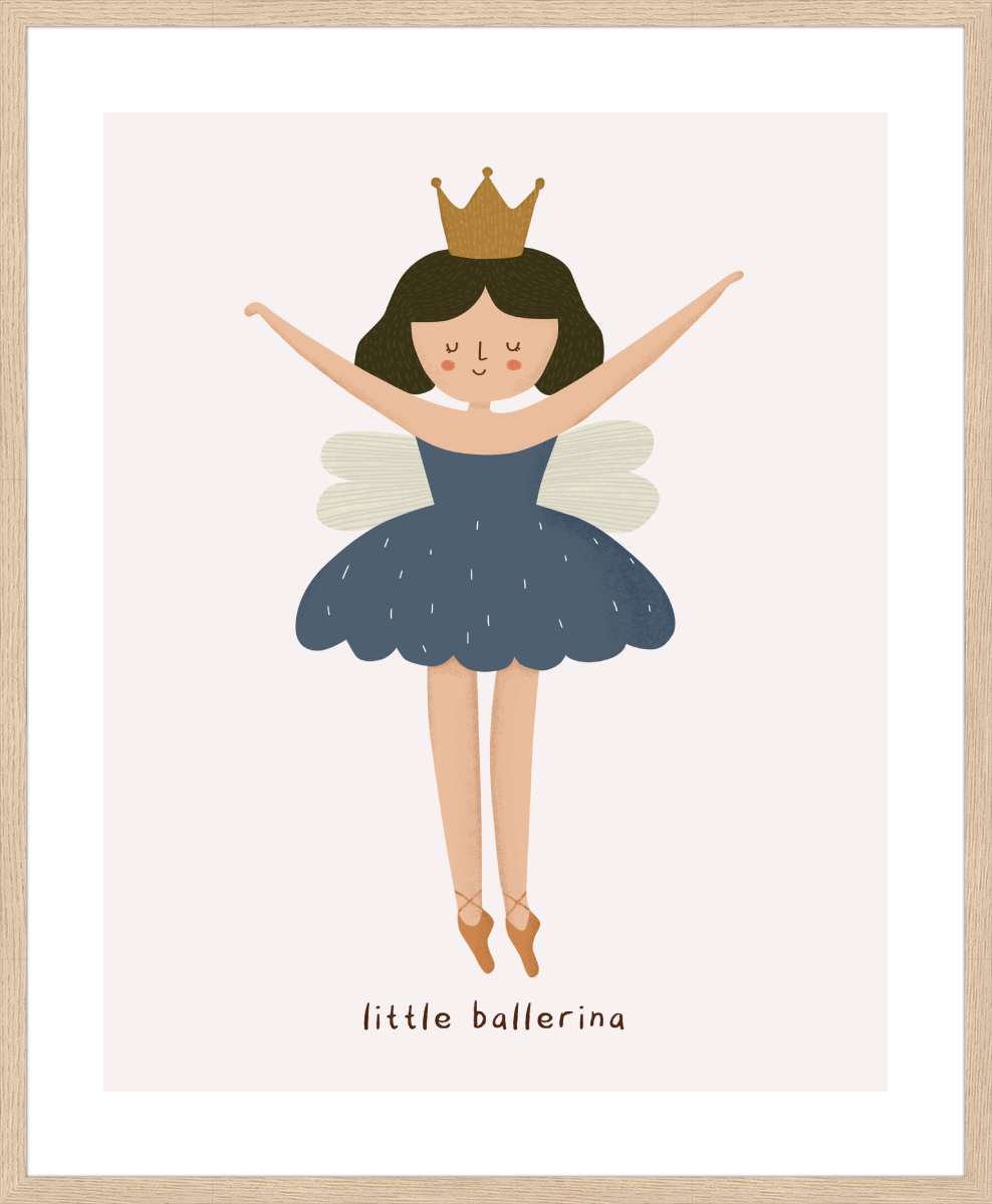 Oak Frame with White Border