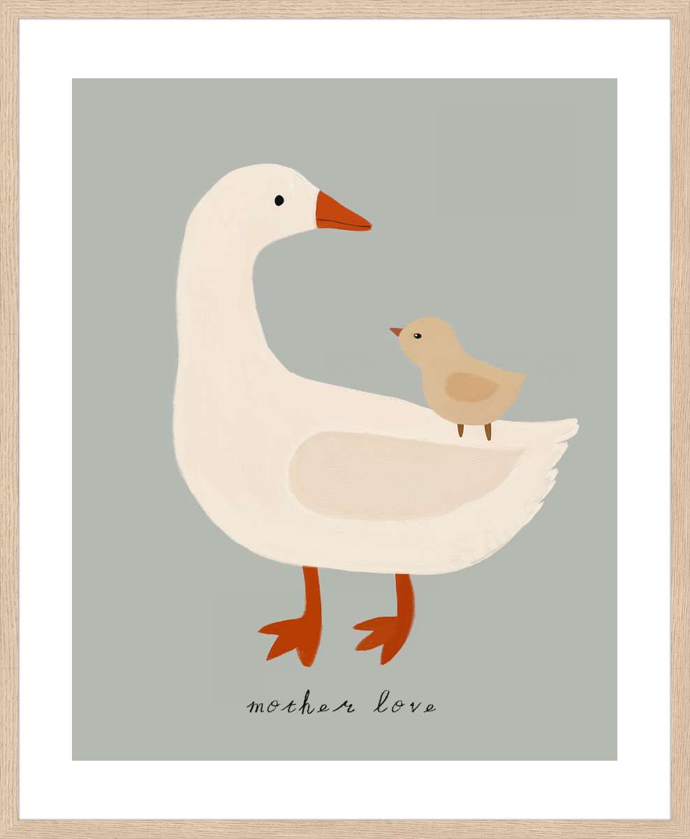 Oak Frame with White Border