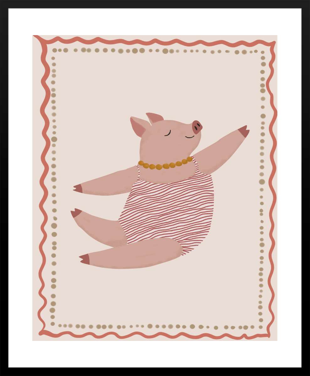 Black Frame with White Border