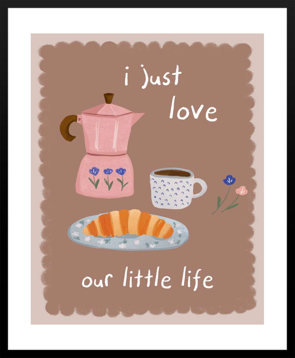 Black Frame with White Border