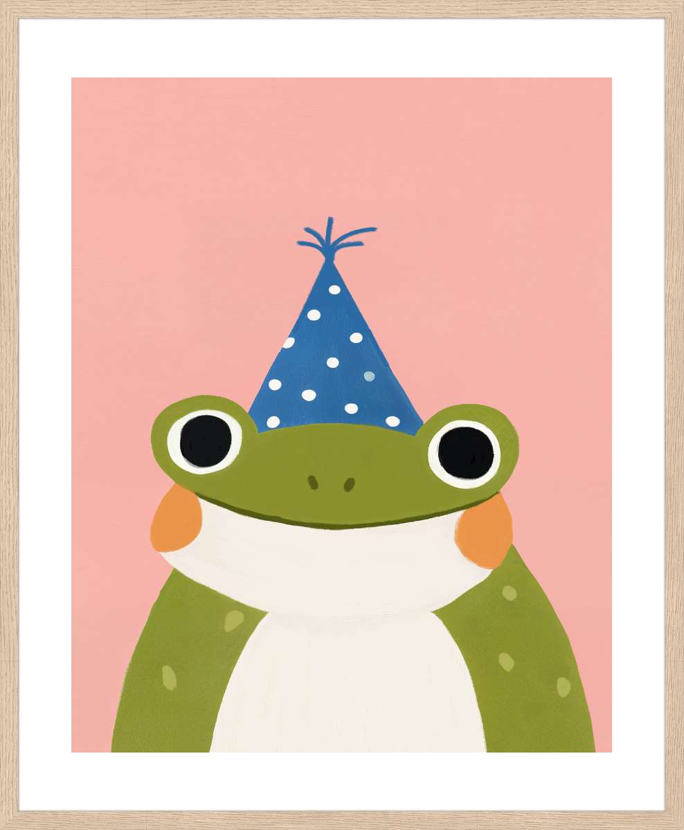 Oak Frame with White Border