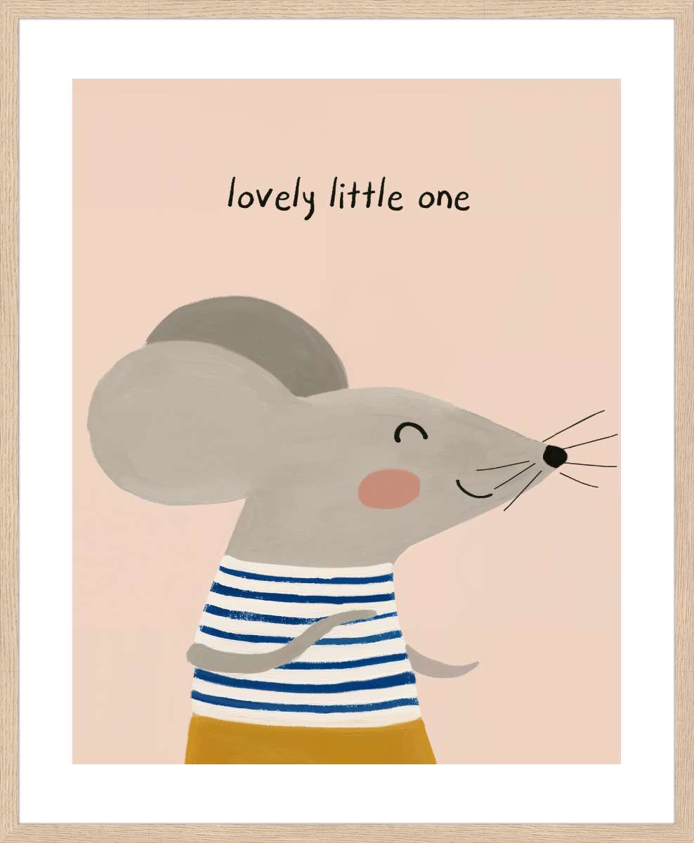 Oak Frame with White Border