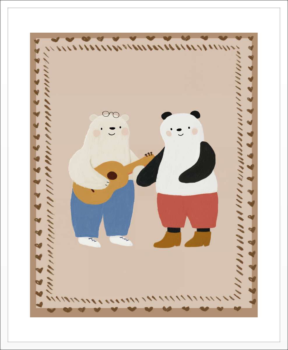 White Frame with White Border